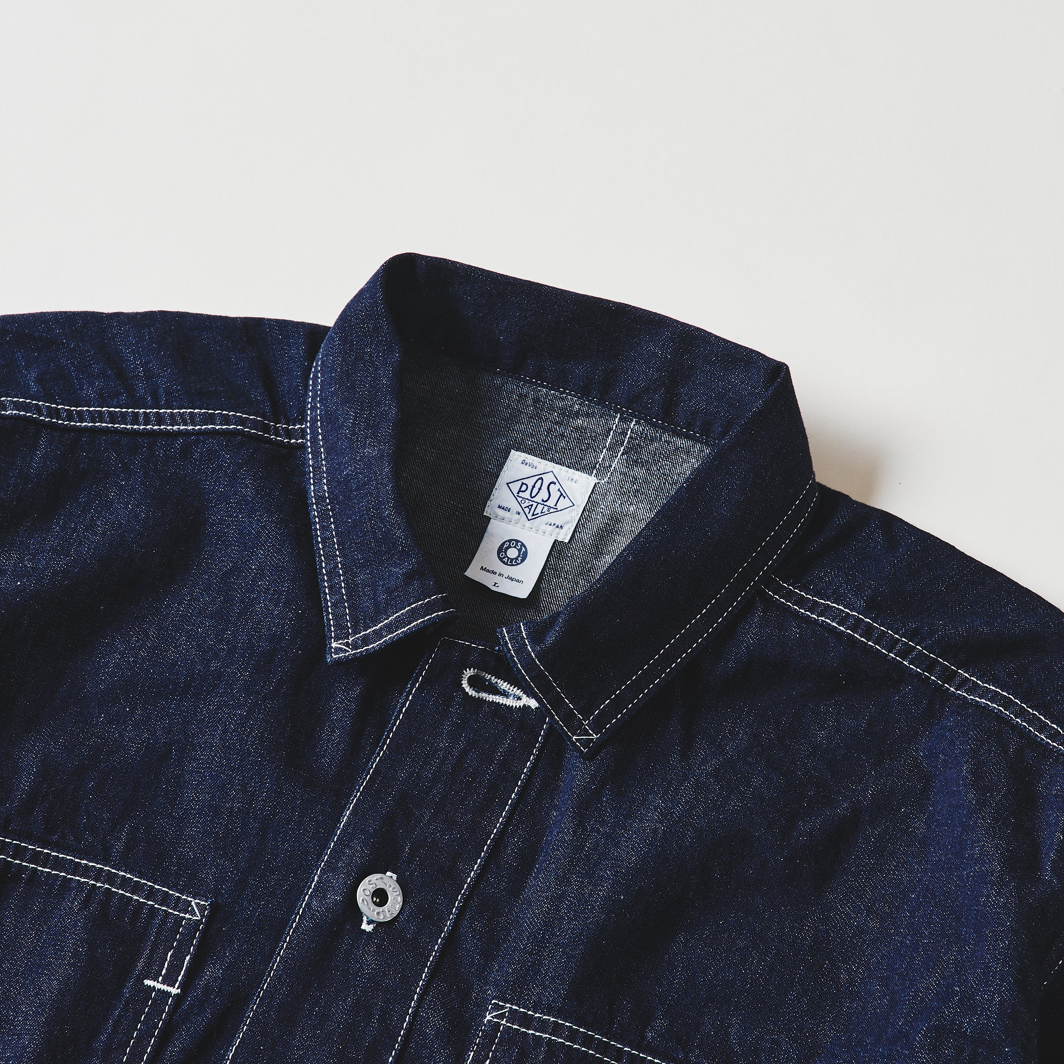 #1204-8DI ARMY SHIRT : 8 oz. denim indigo