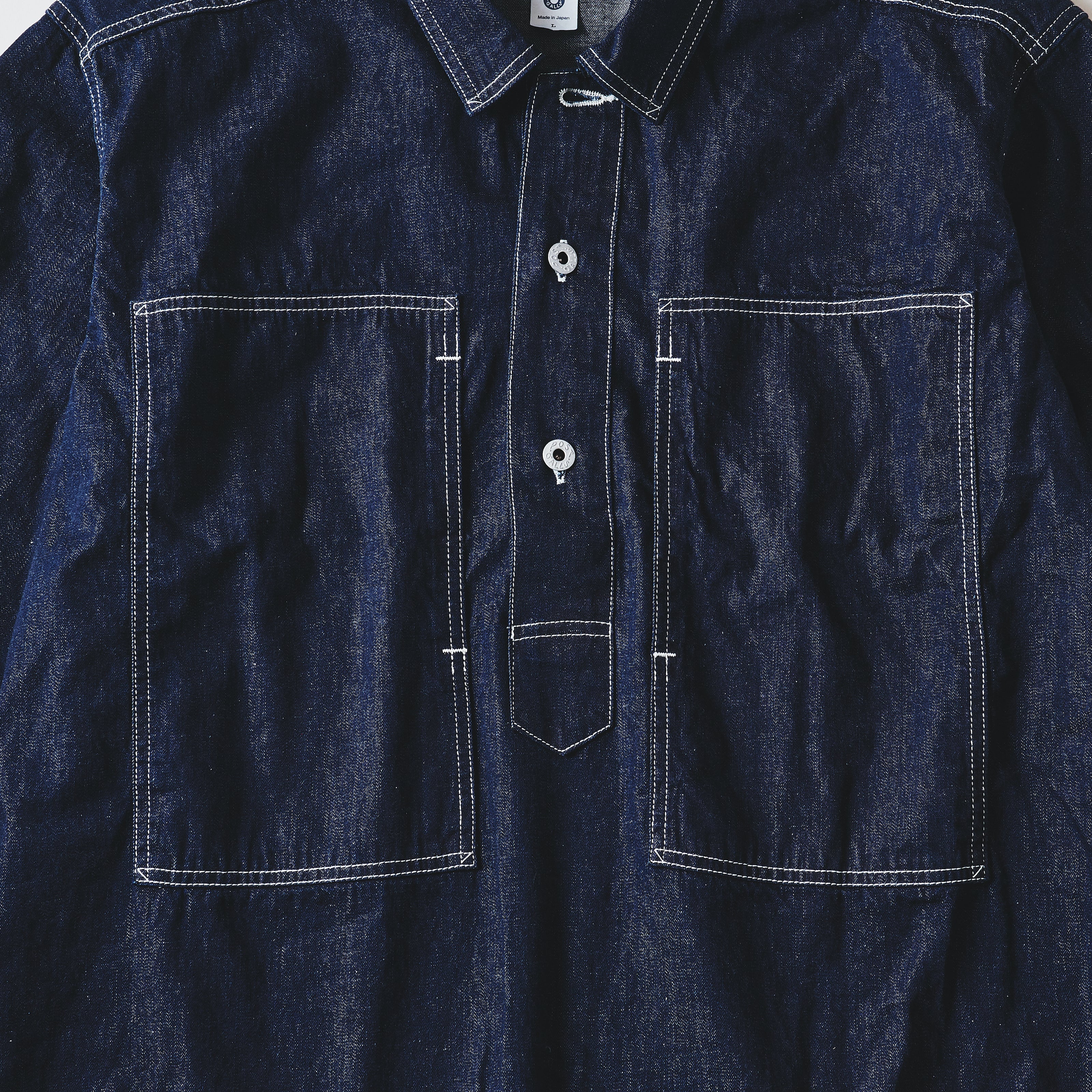 #1204-8DI ARMY SHIRT : 8 oz. denim indigo