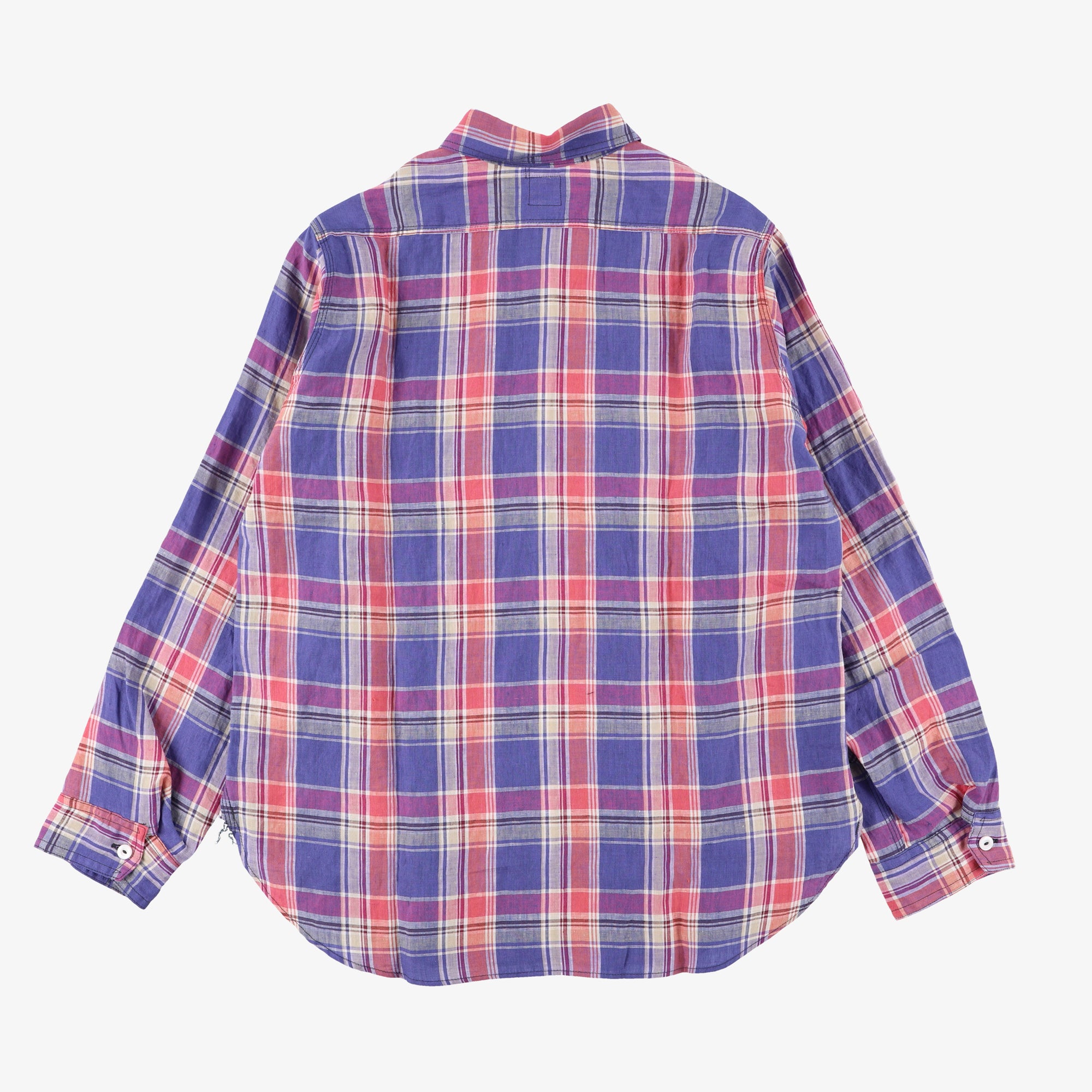 #3201 1102 Shirt LP1 : linen plaid red