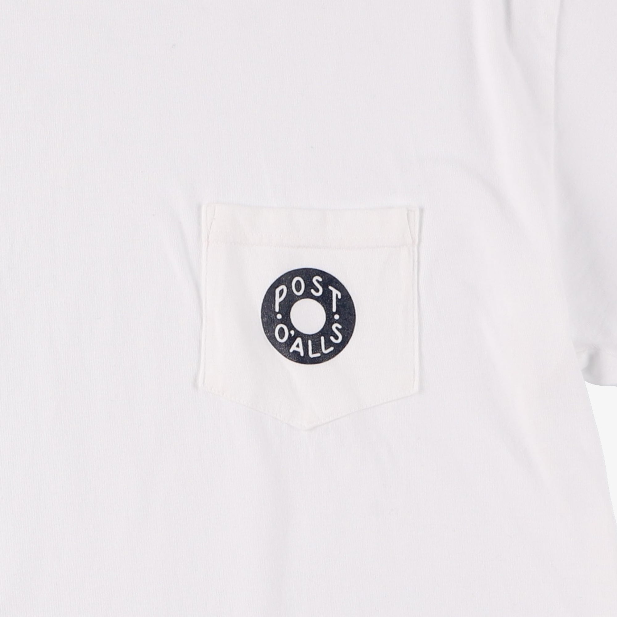 #3003 Donut pocket Tee 1 : cotton jersey white x navy
