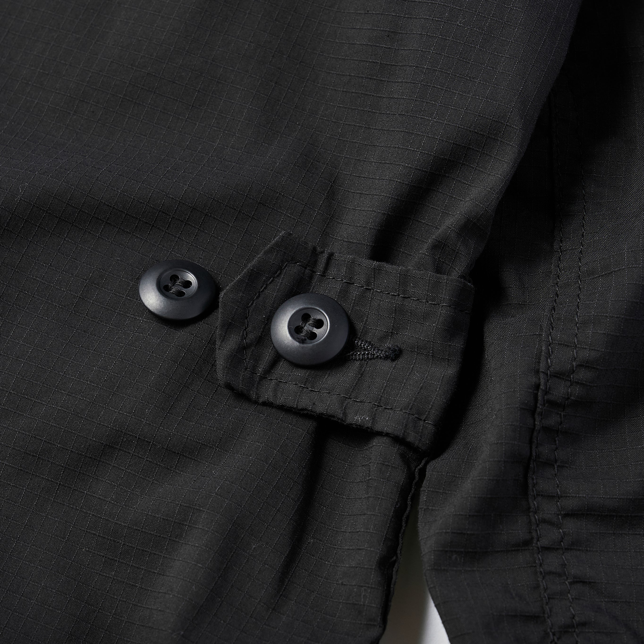 #1123 RS BDU-R : poly feather ripstop black