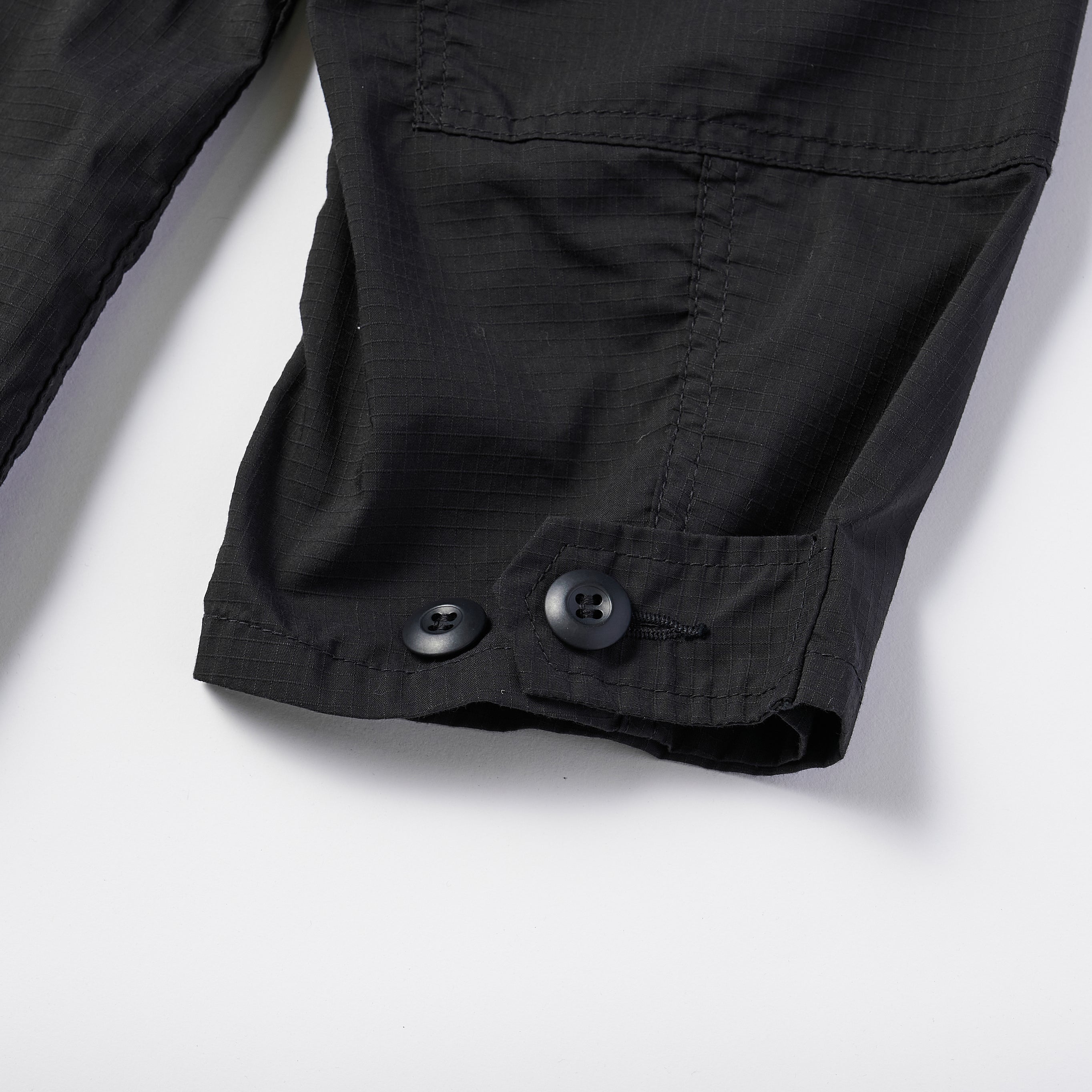 #1123 RS BDU-R : poly feather ripstop black