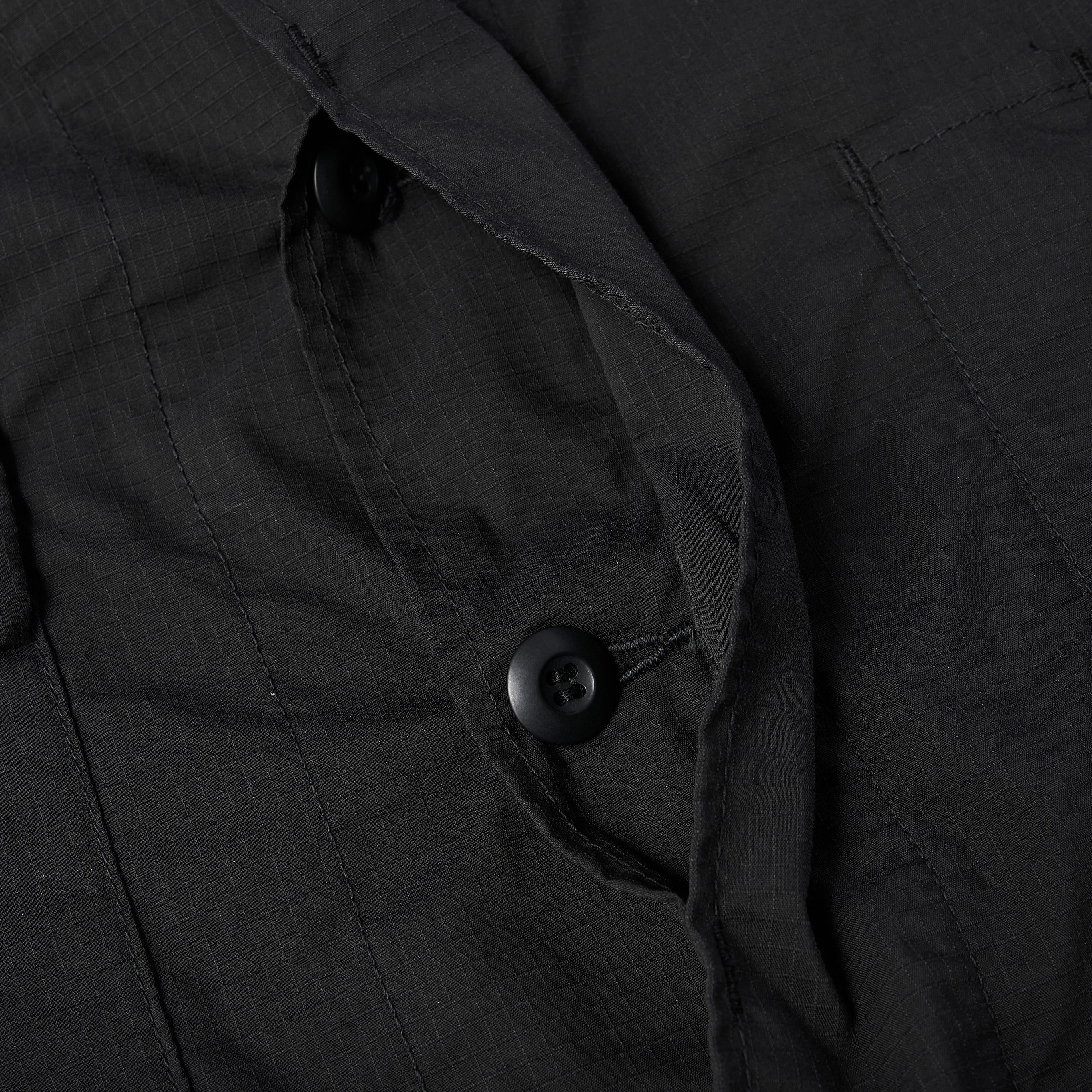 #1123 RS BDU-R : poly feather ripstop black