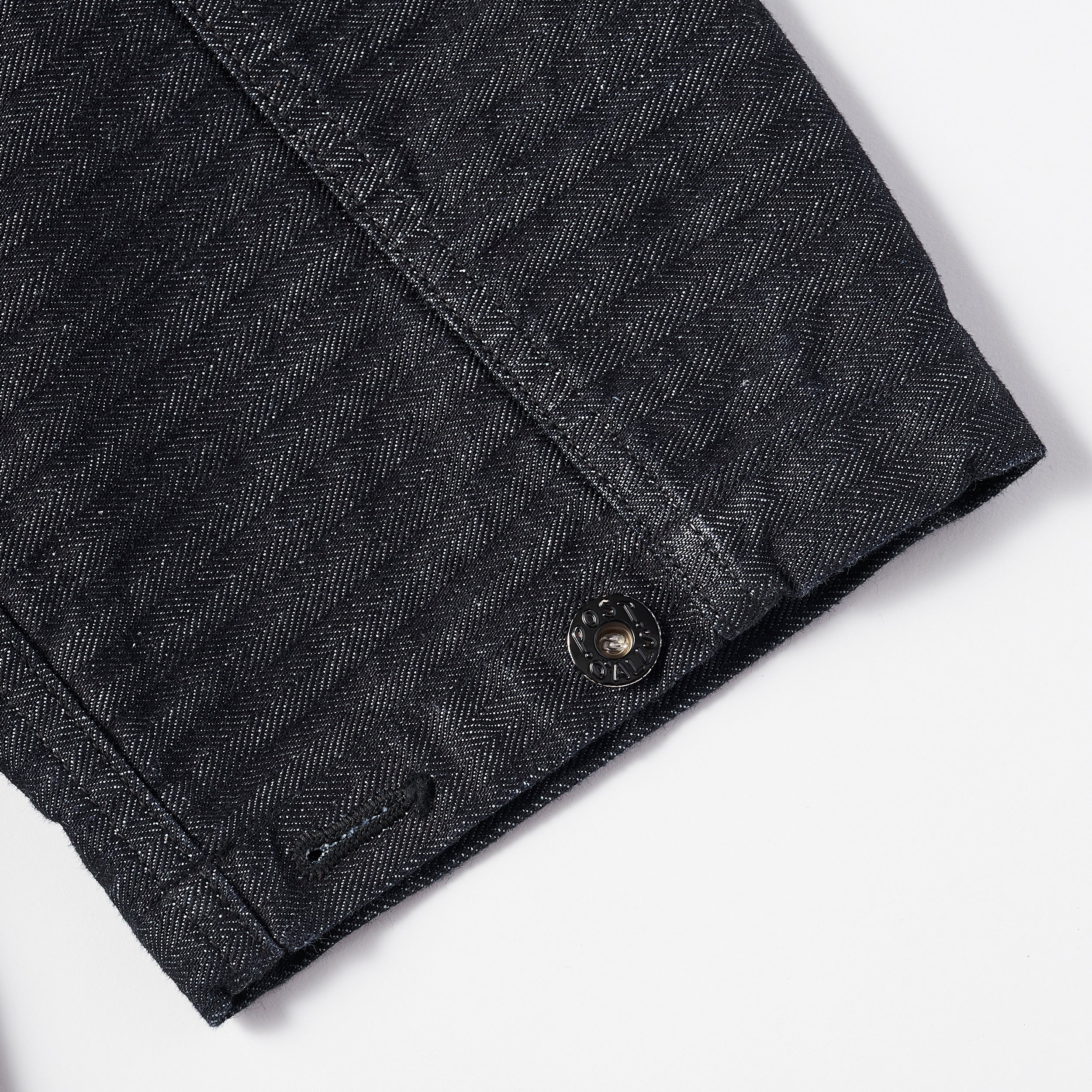 #2114R-HBDI NAVY-BLU-R : herringbone denim indigo