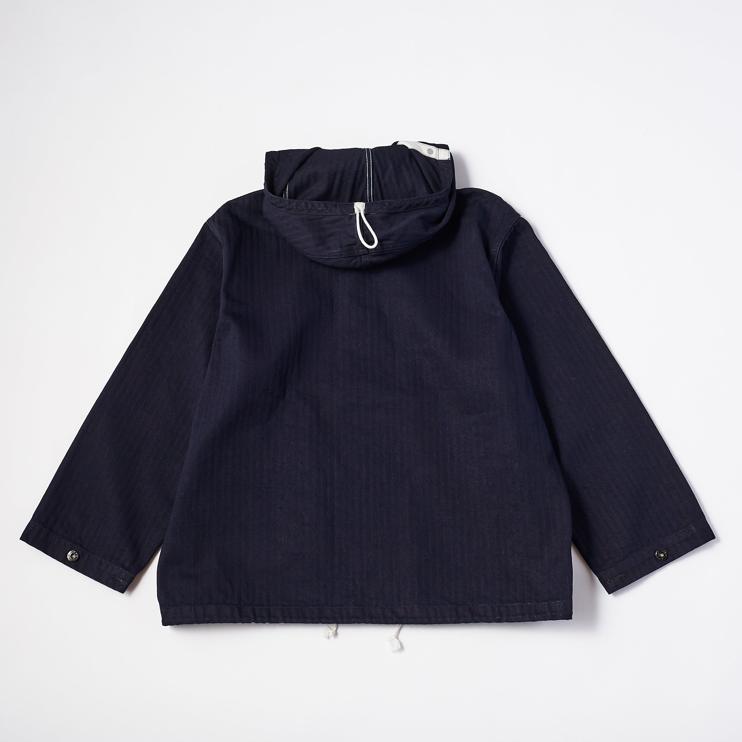 #1114R NAVY Parka 3-R HBDN : herringbone denim navy