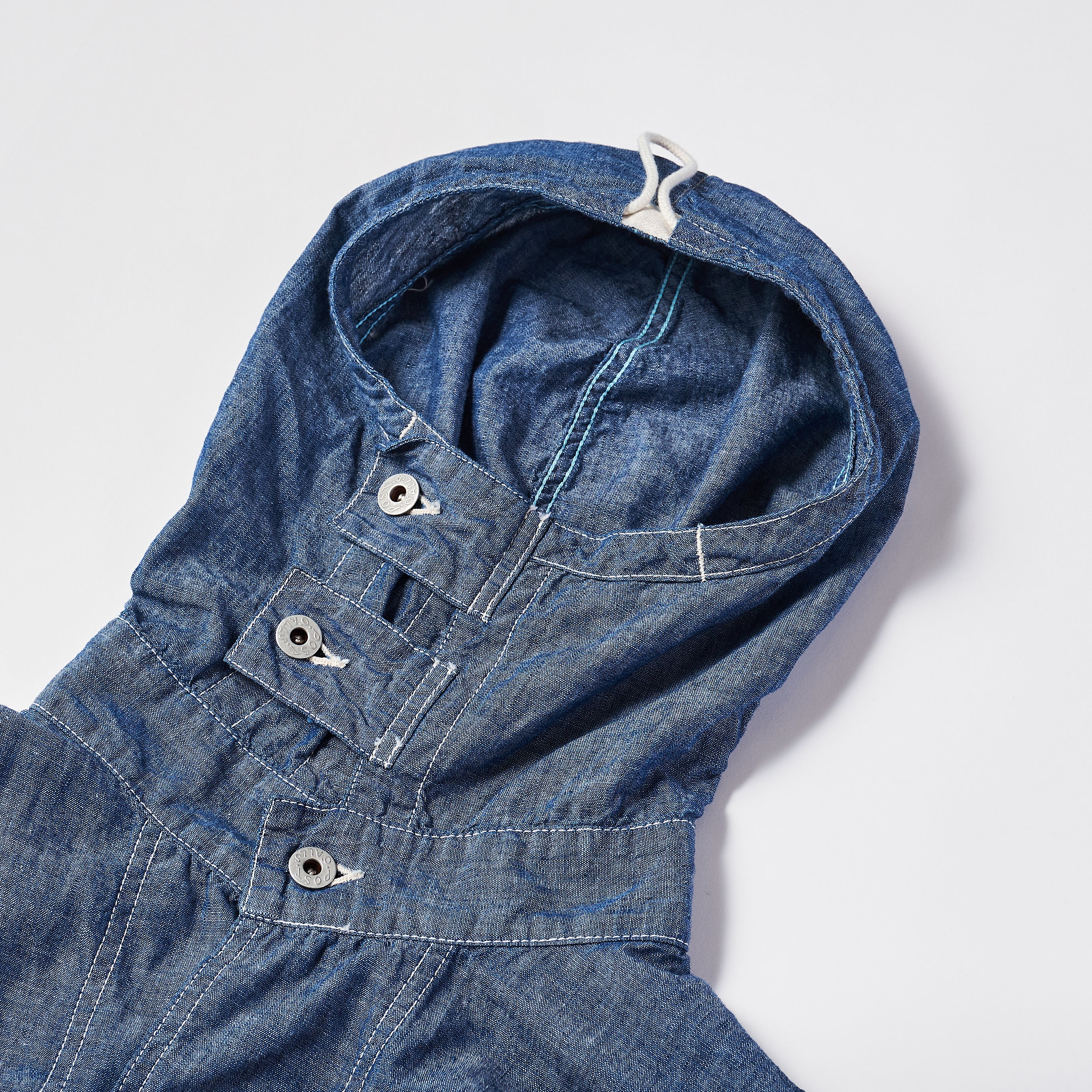 #1114R NAVY Parka 3-R 11 : chambray indigo