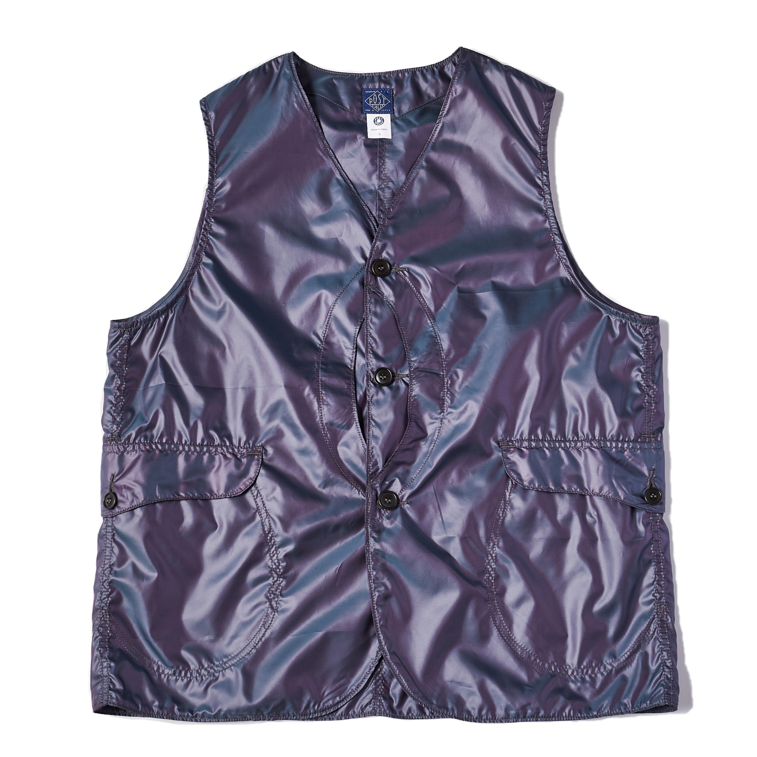 #1512-PTN Royal Traveler : poly taffeta iridescent navy