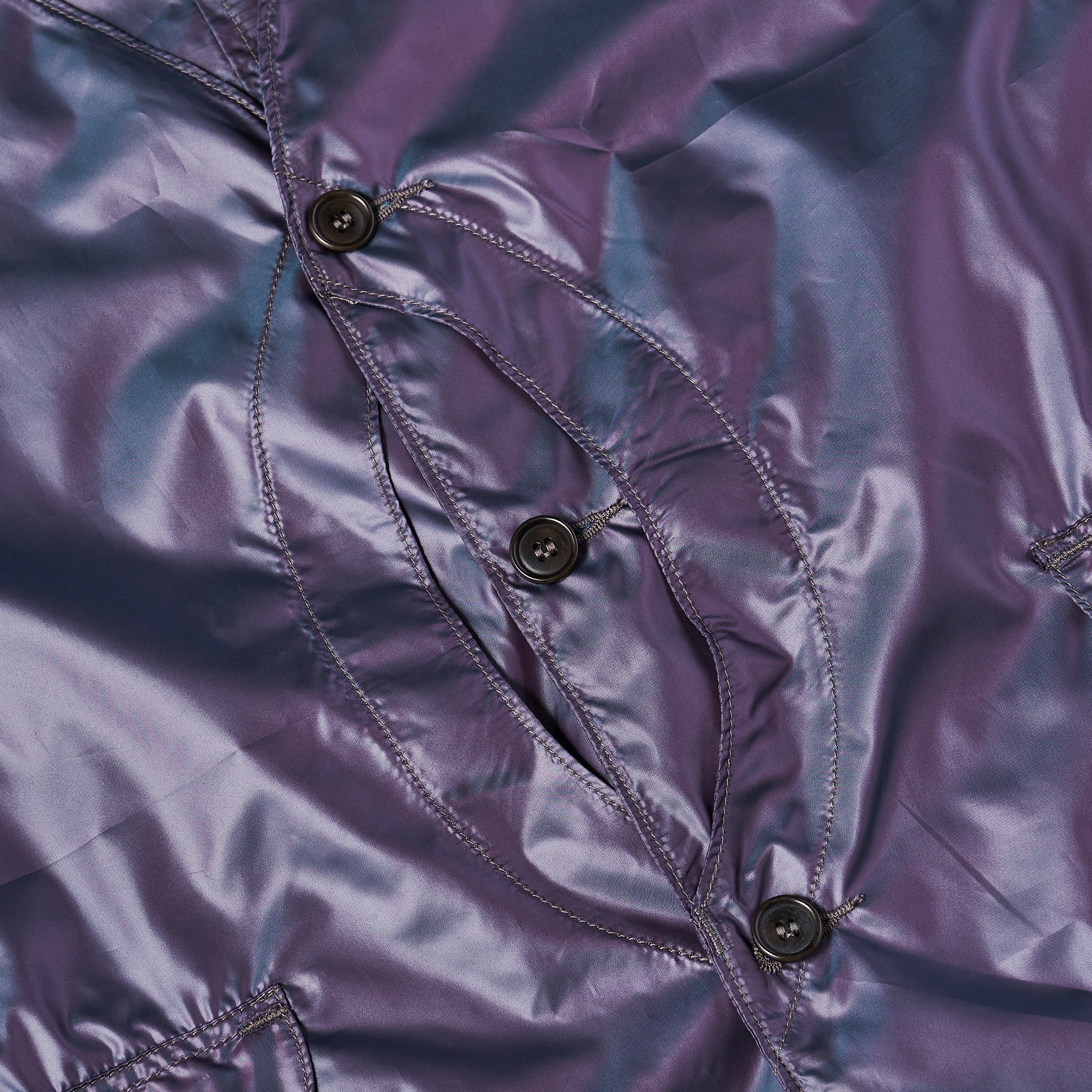 #1512-PTN Royal Traveler : poly taffeta iridescent navy