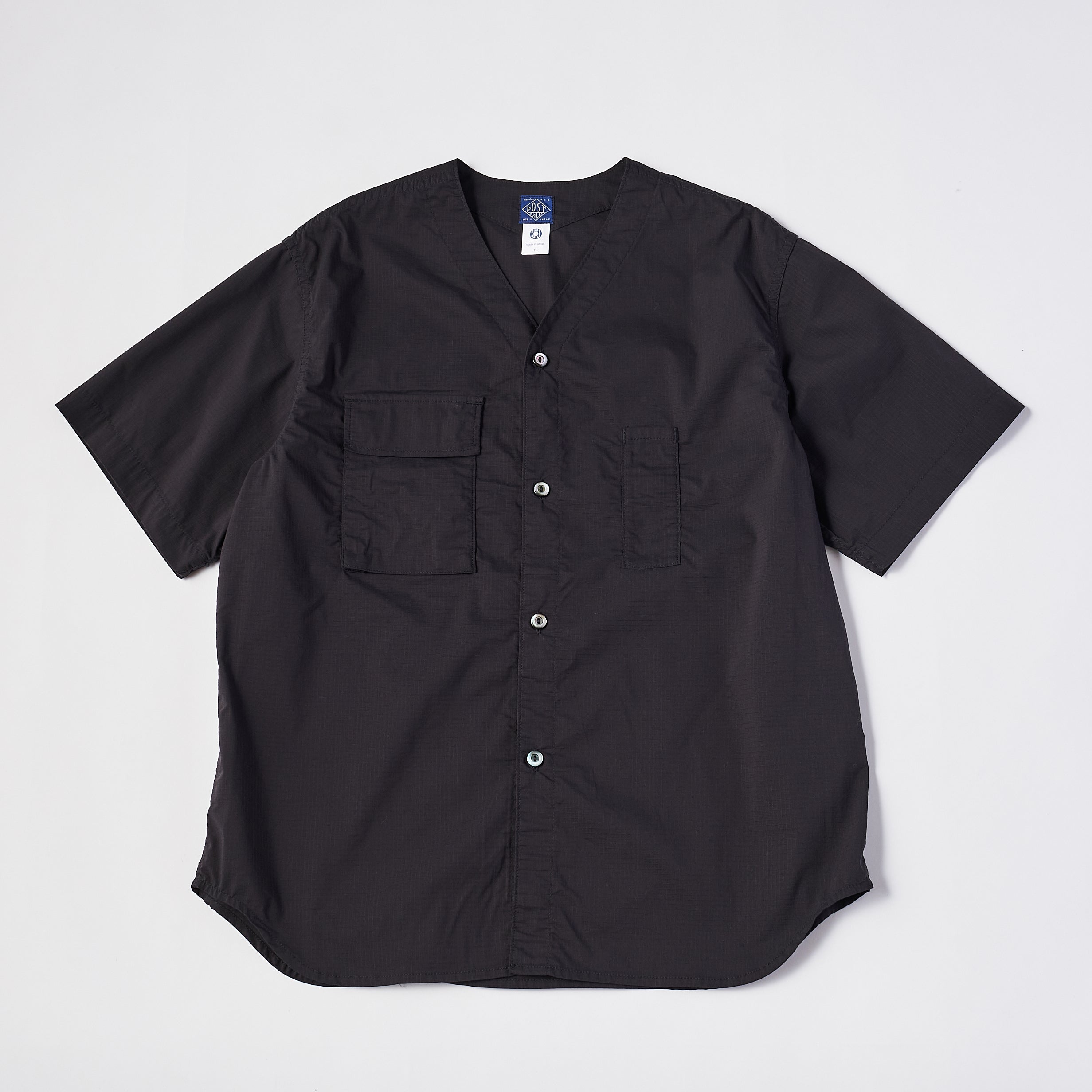 #3204 RS BDU Shirt : poly feather ripstop black