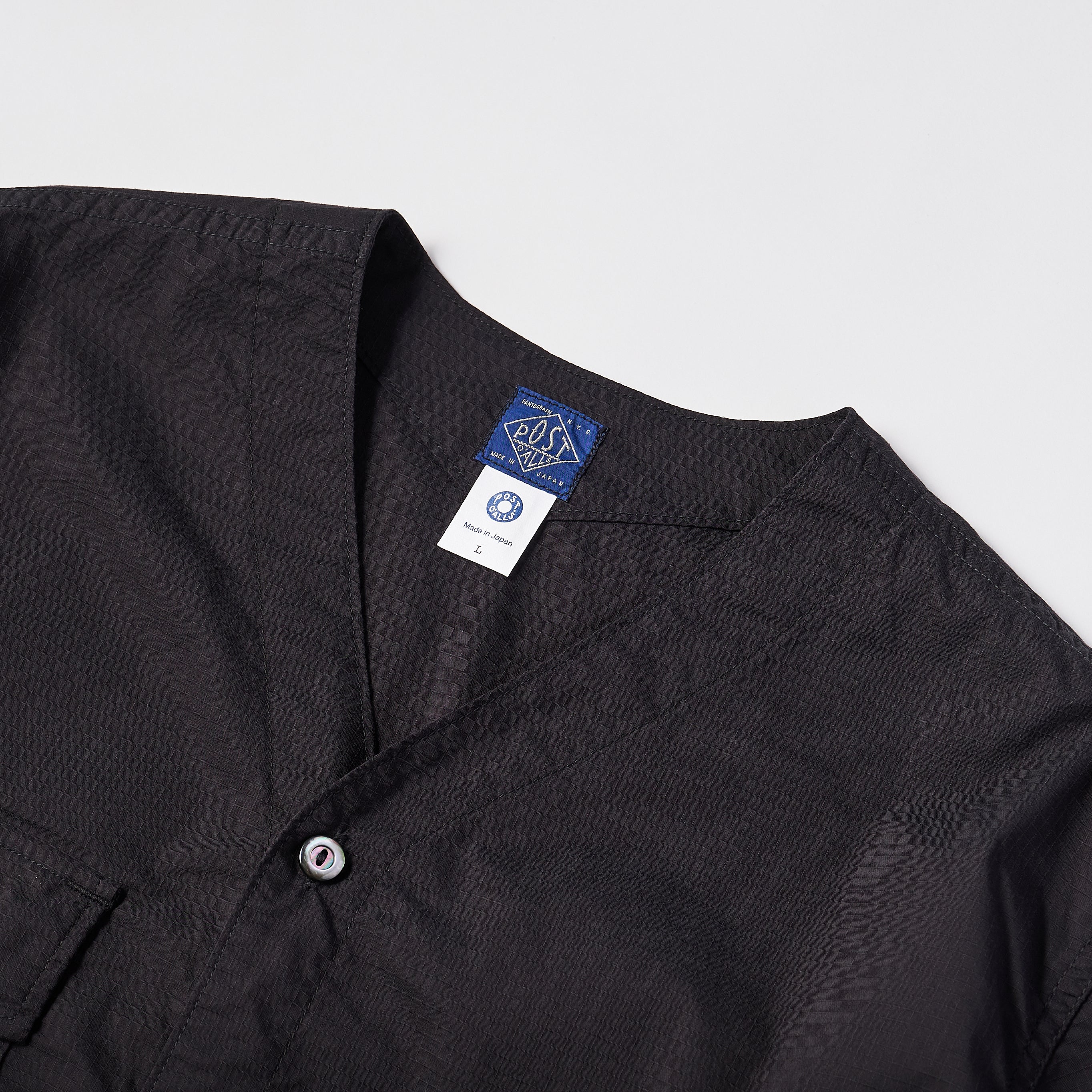 #3204 RS BDU Shirt : poly feather ripstop black