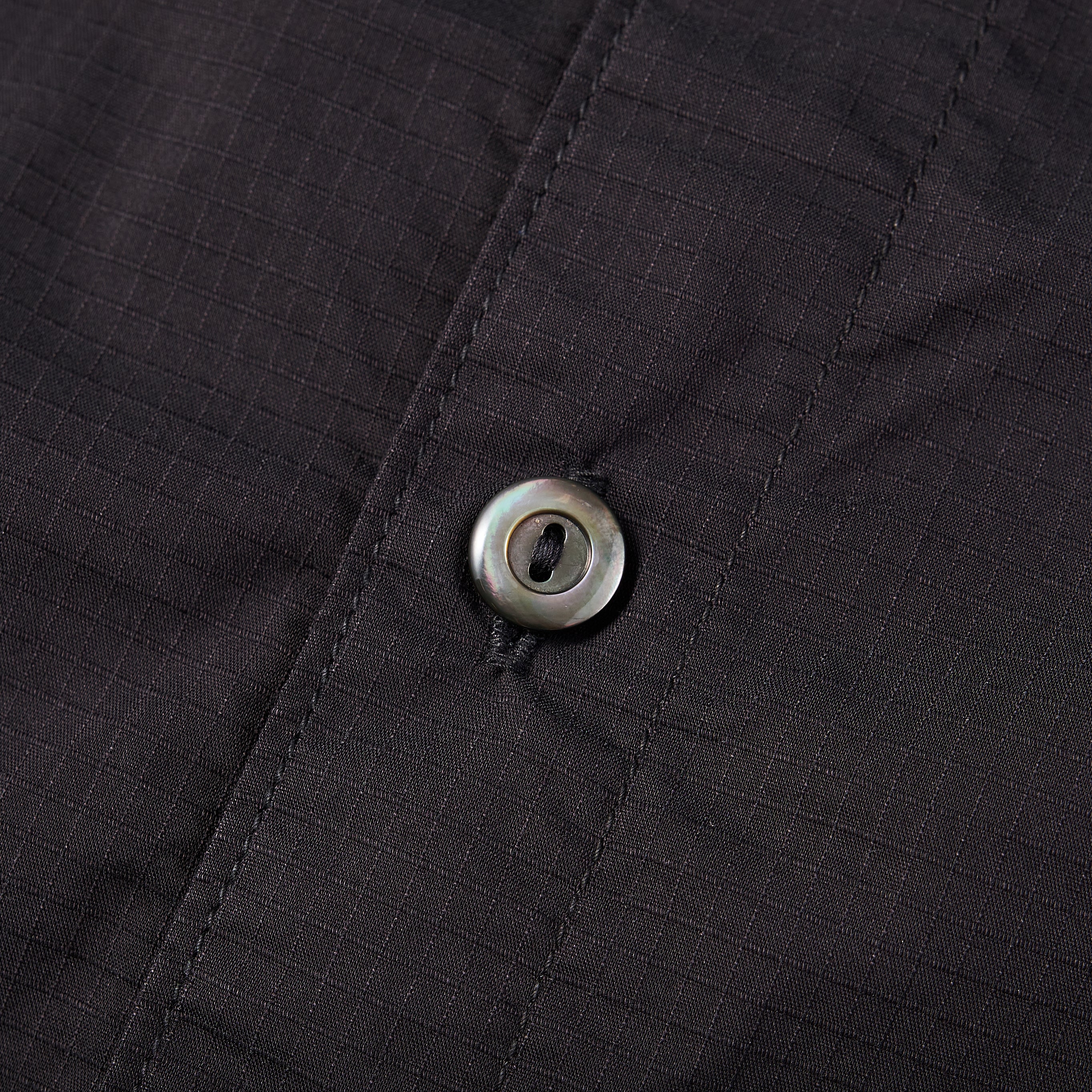 #3204 RS BDU Shirt : poly feather ripstop black