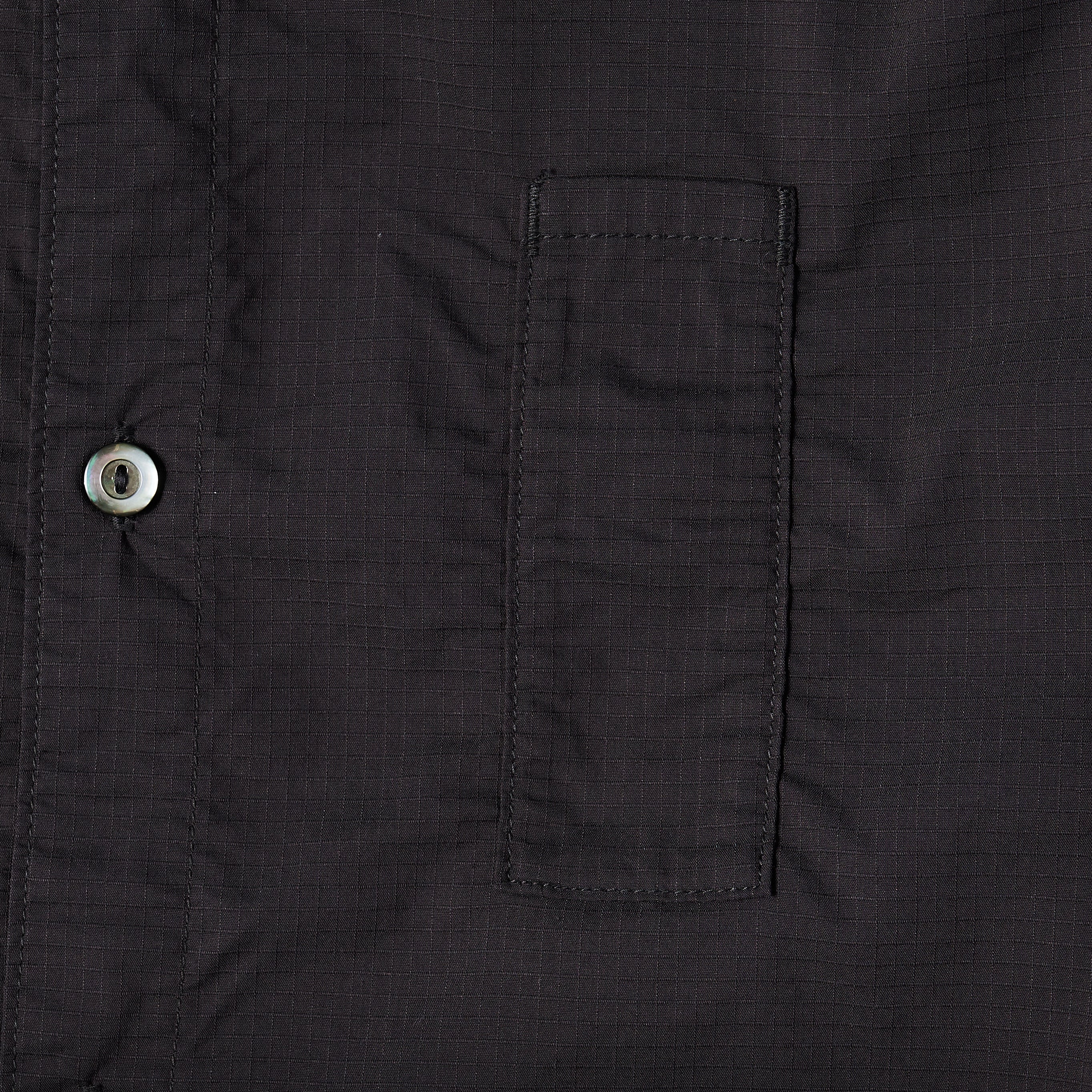 #3204 RS BDU Shirt : poly feather ripstop black
