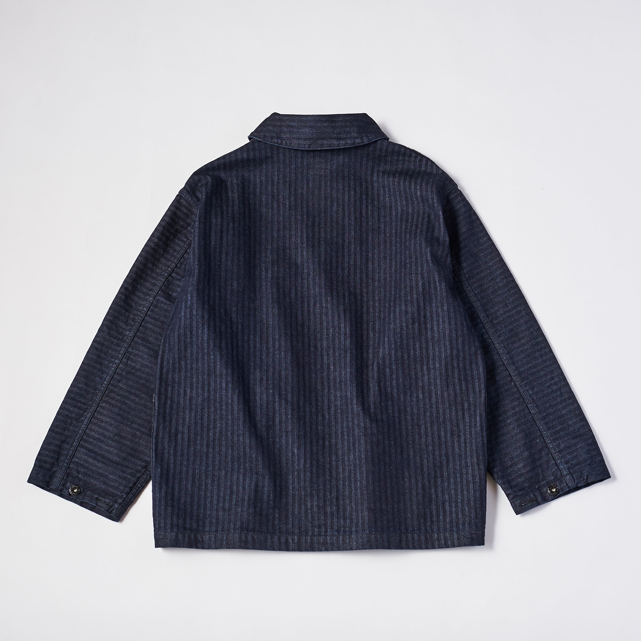 #3212 NAVY-BLU Jumper HBDI : herringbone denim indigo