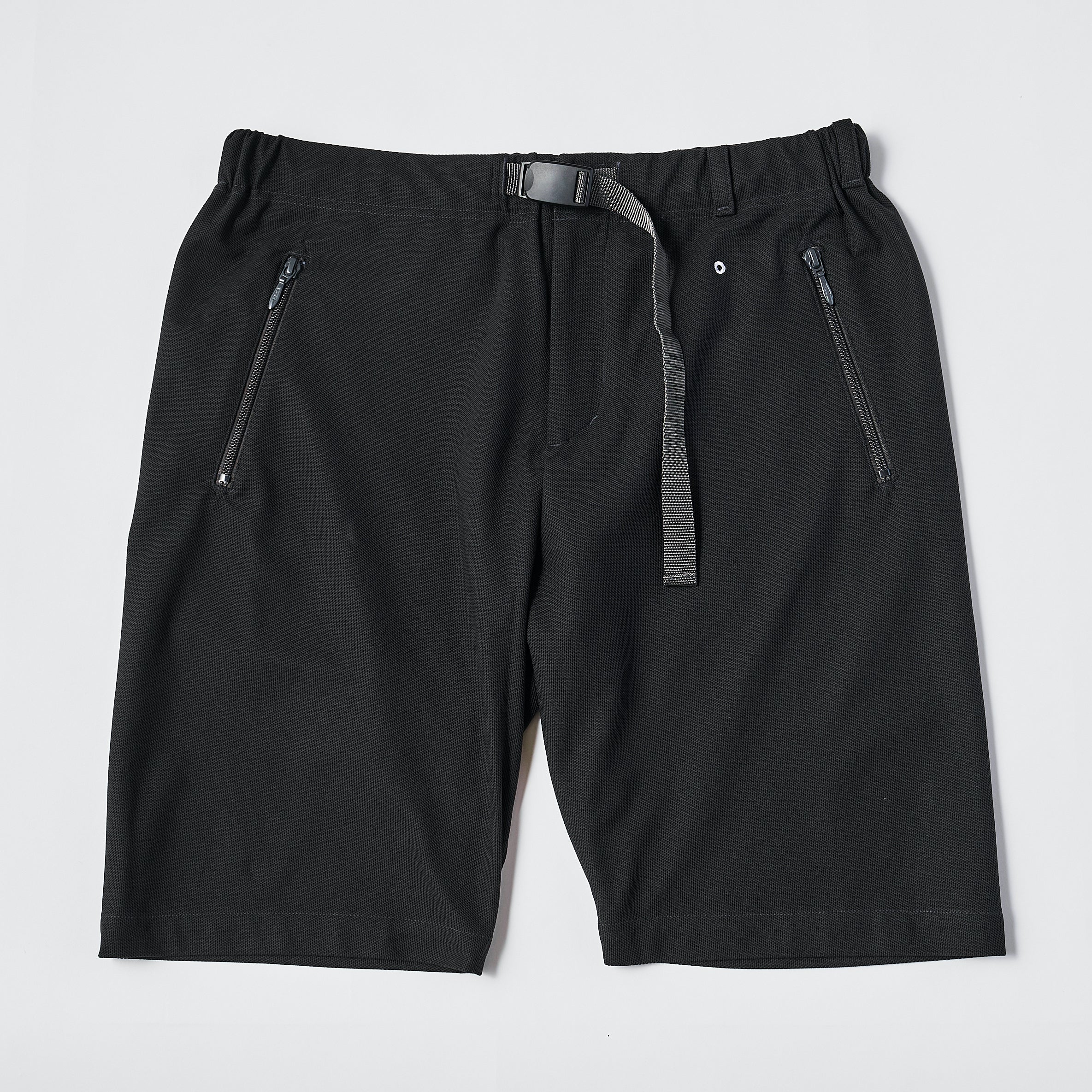#3604-PK EZ Shorts : poly knit charcoal