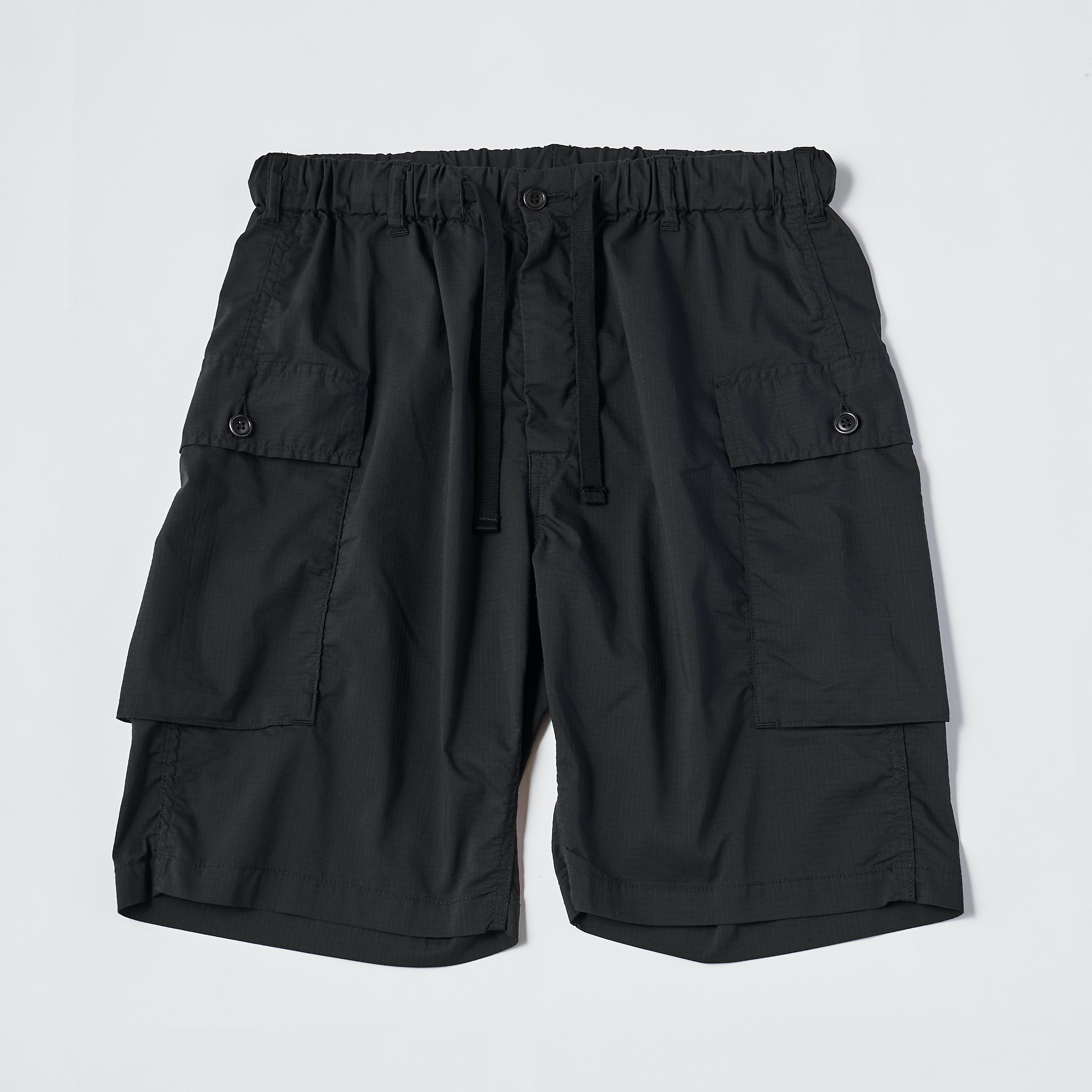 #3308S RS EZ WALKABOUT Shorts : poly feather ripstop black