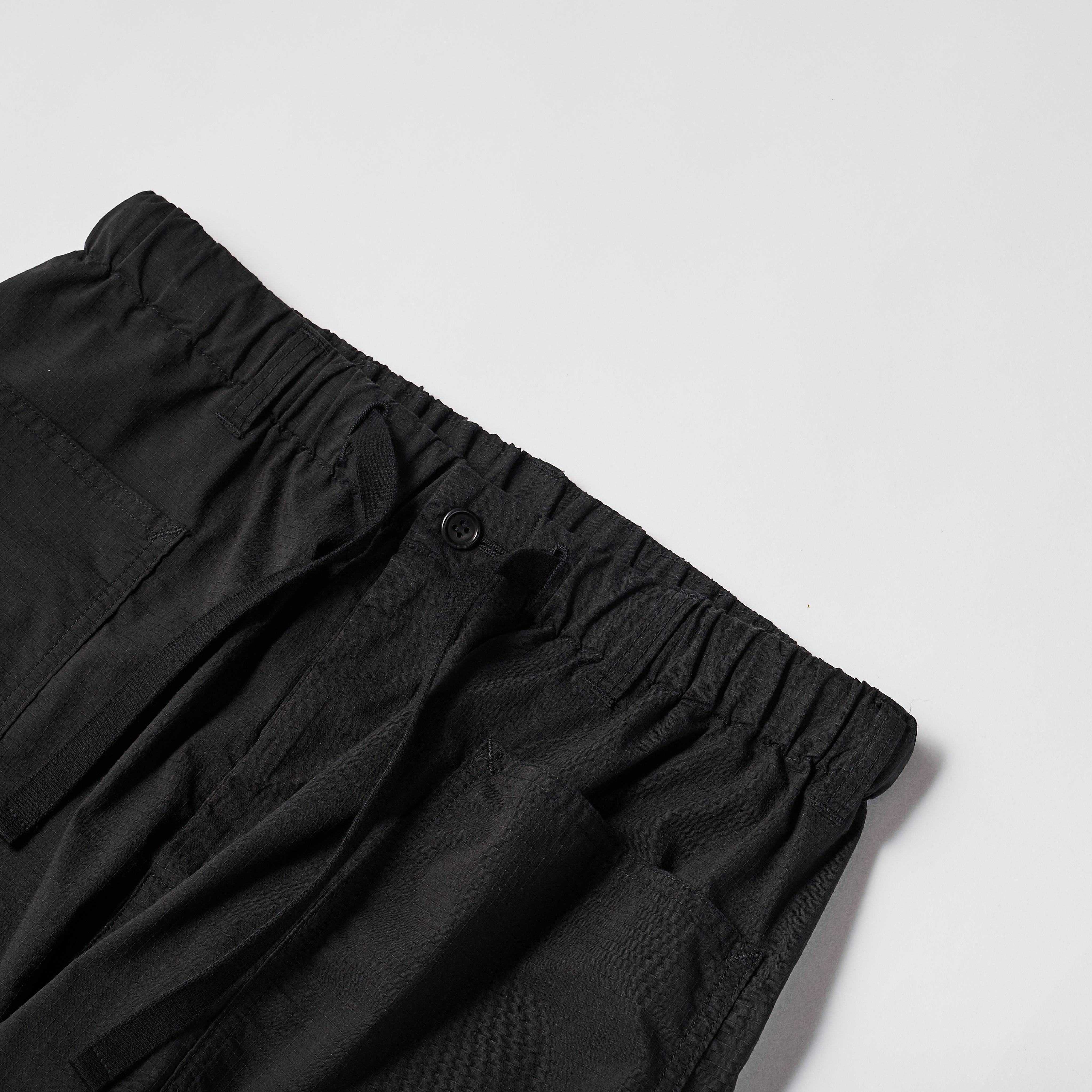 #3307 E-Z ARMY-NAVY Pants RS : poly feather ripstop black