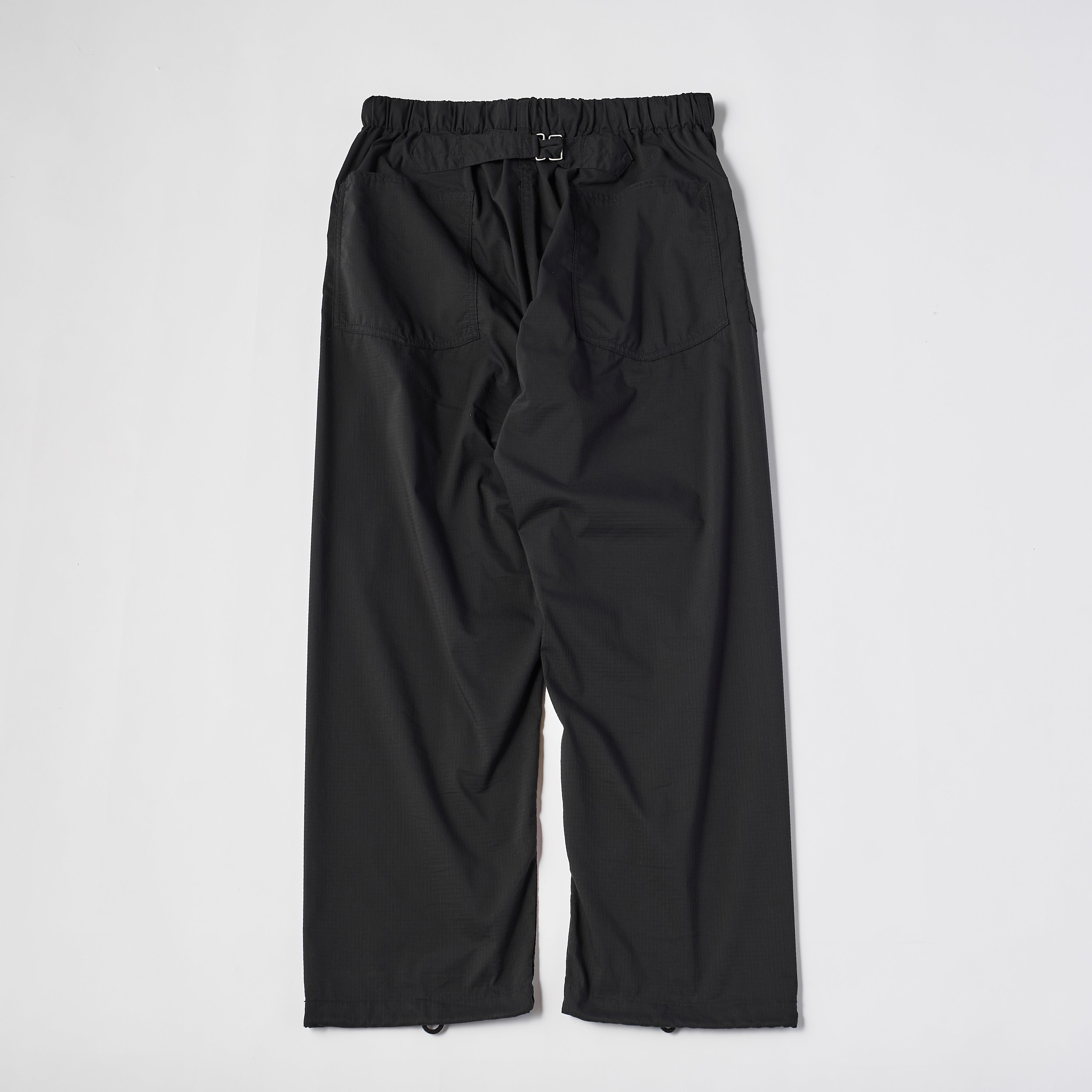 #3307 E-Z ARMY-NAVY Pants RS : poly feather ripstop black