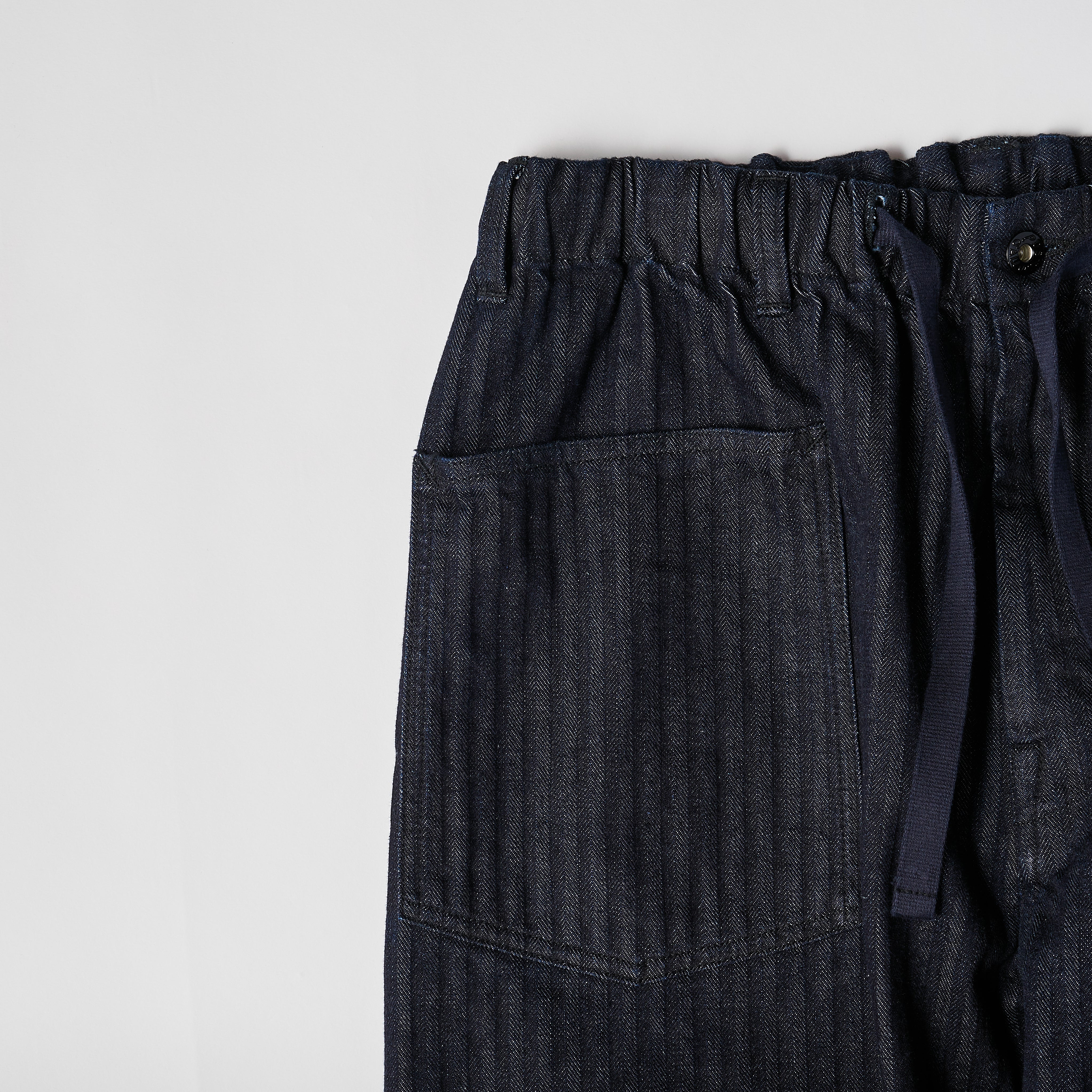 #3307 E-Z ARMY-NAVY Pants HBDI : herringbone denim indigo