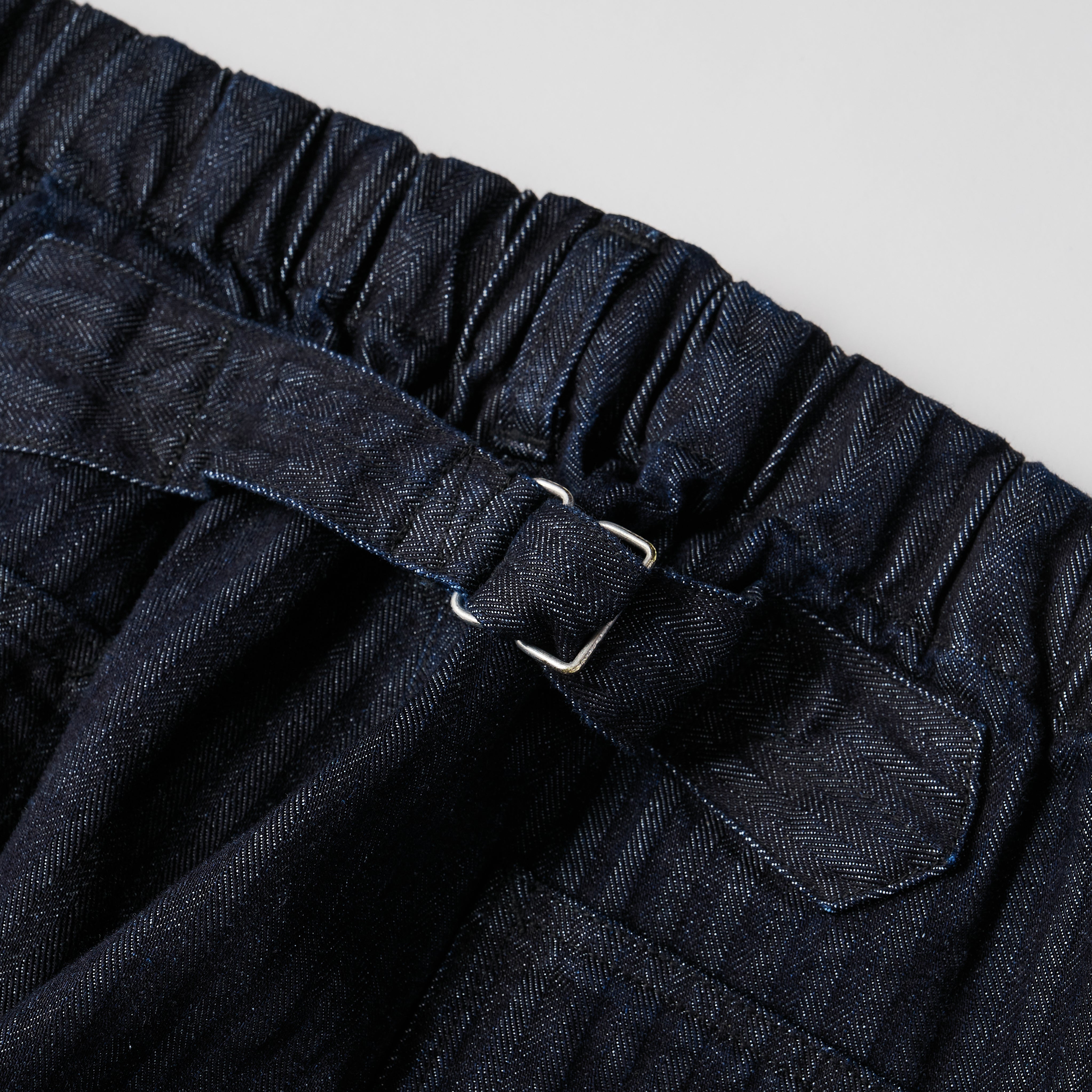 #3307 E-Z ARMY-NAVY Pants HBDI : herringbone denim indigo