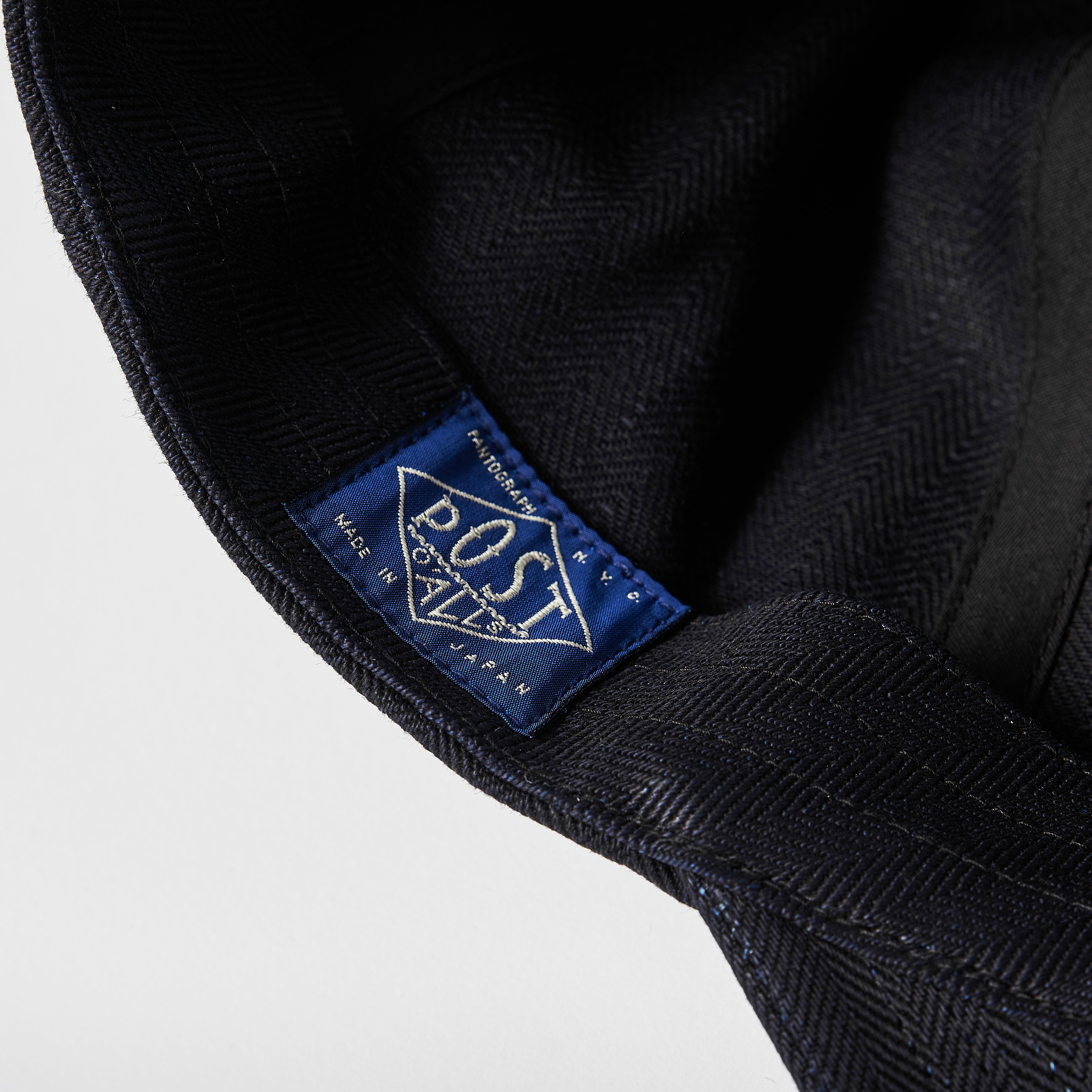 #3903 POST Ball Cap HBDN : herringbone denim navy