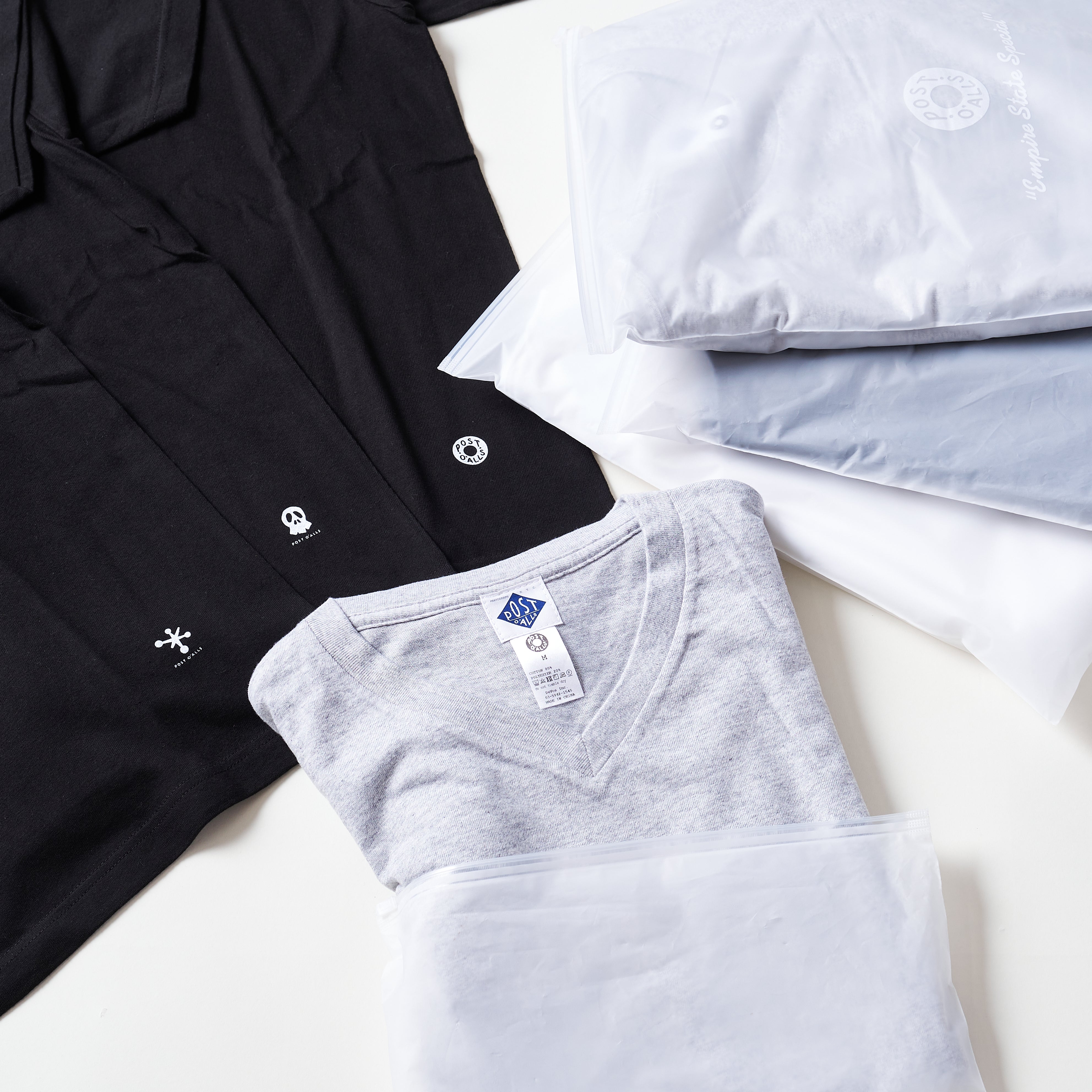 V neck 3pack tee Ver.2 (3PV2-NV) : navy (Shop Special)