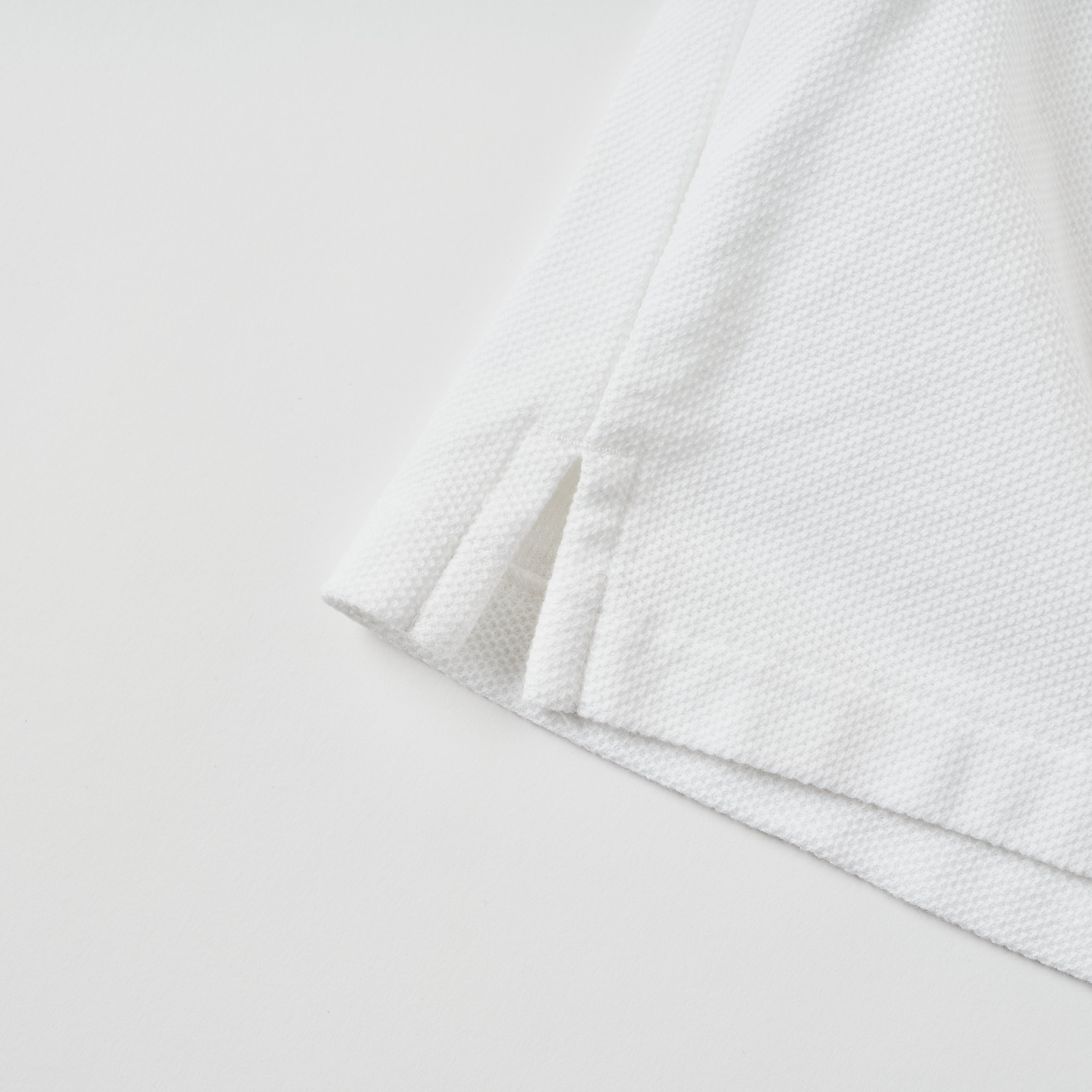 #3619-WWP POST Polo : honeycomb pique white (Shop Special)