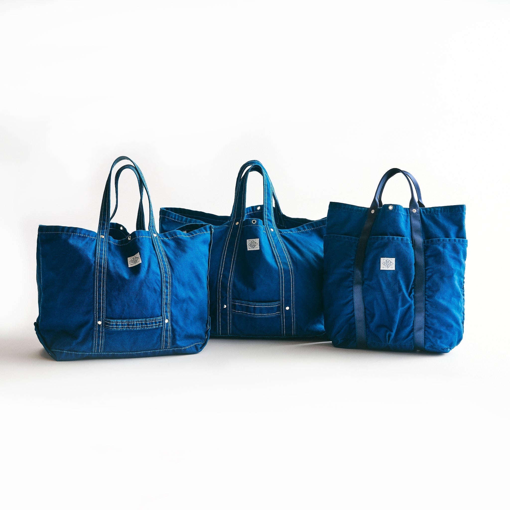 #4202-CDI POS-Tote 2 : cotton duck indigo