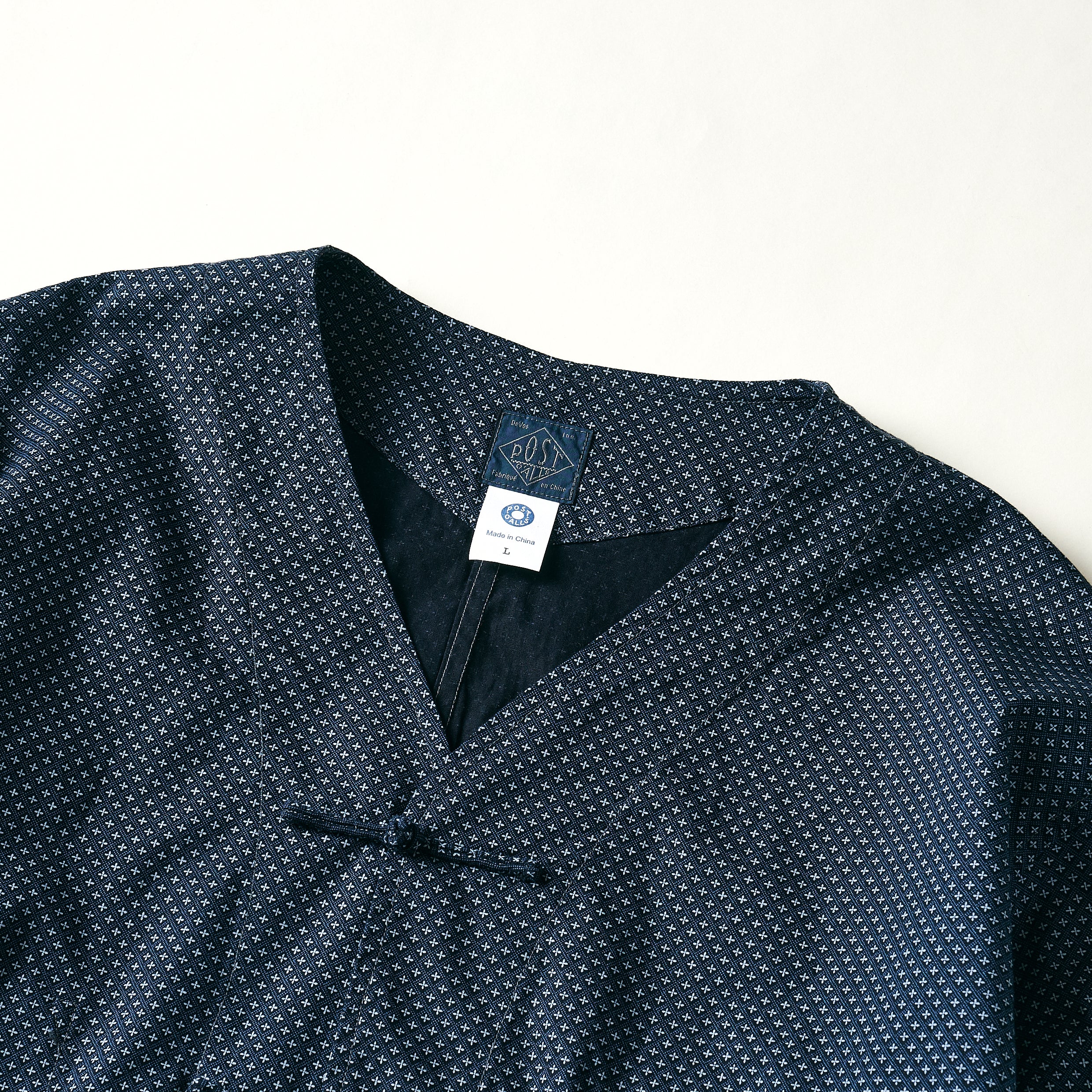 #3109-MPN POST Chinois DV : micro print navy (Shop Special)
