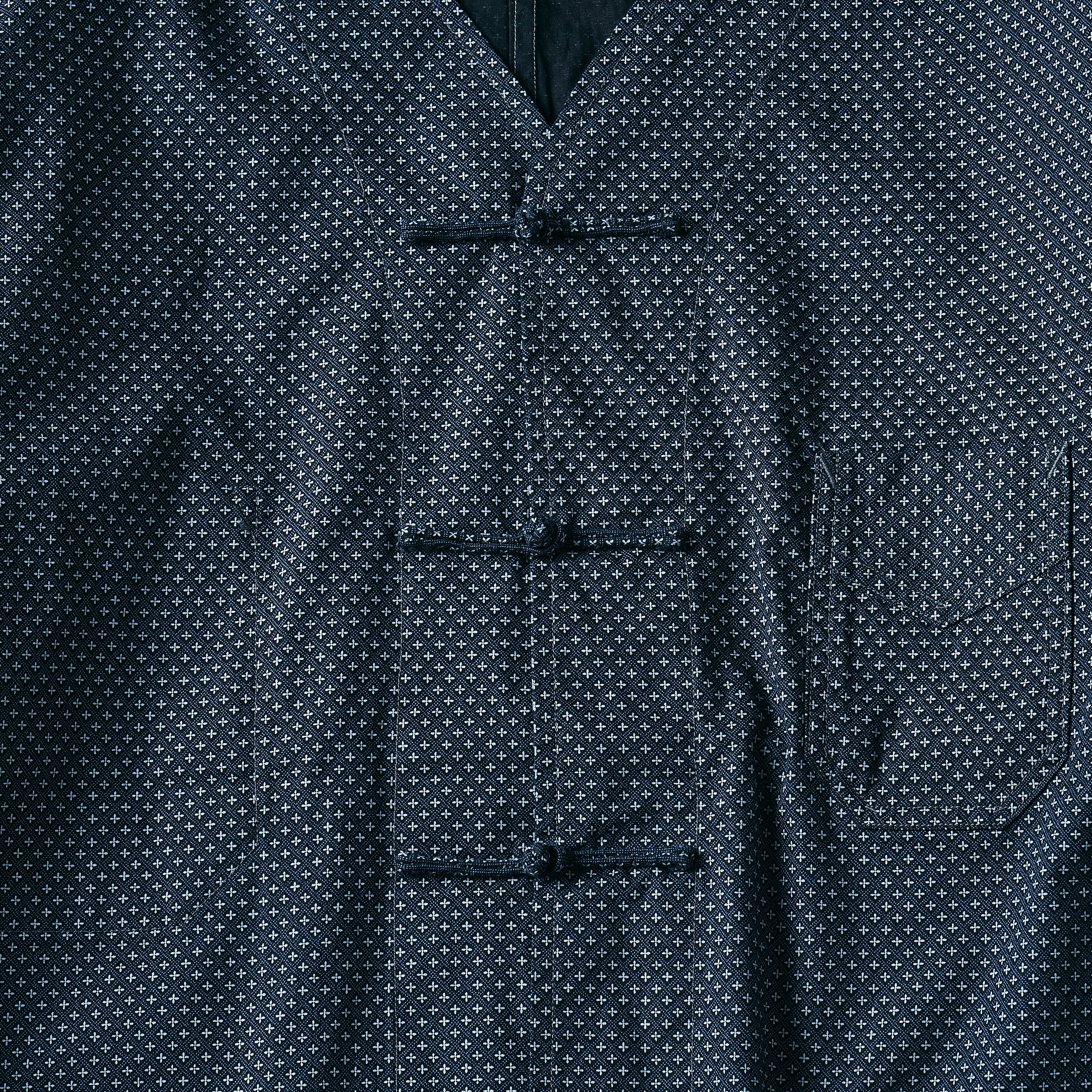 #3109-MPN POST Chinois DV : micro print navy (Shop Special)