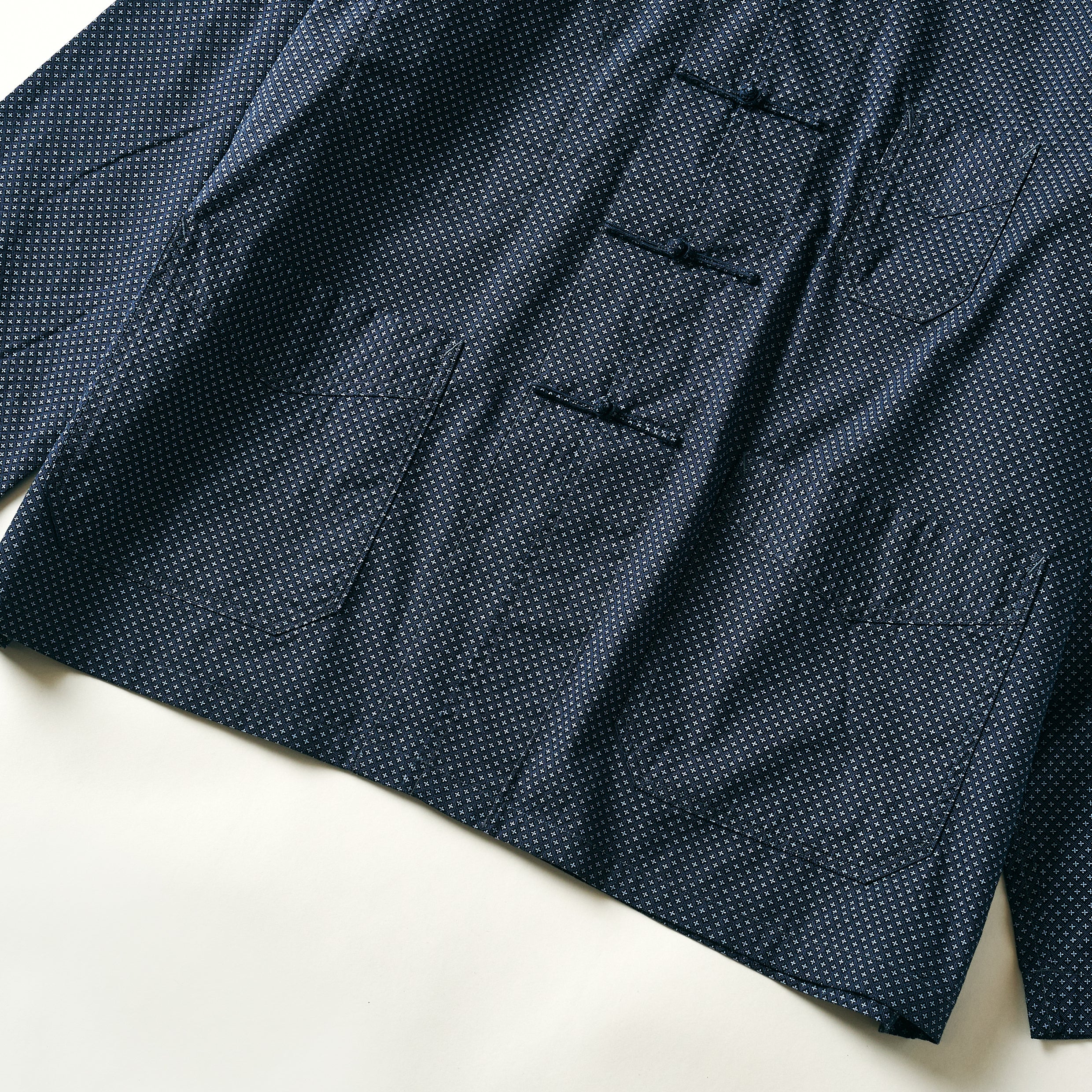 #3109-MPN POST Chinois DV : micro print navy (Shop Special)