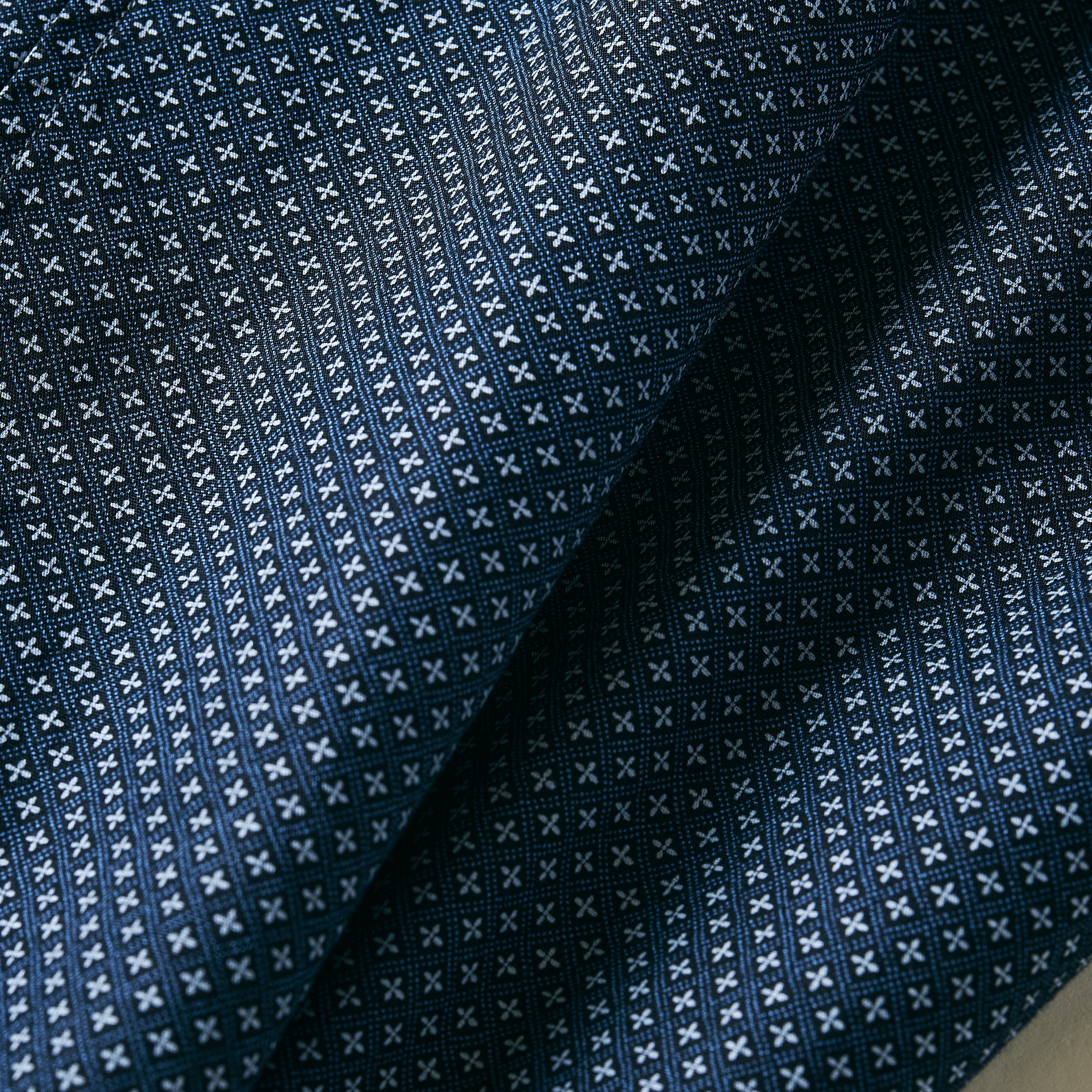 #3109-MPN POST Chinois DV : micro print navy (Shop Special)