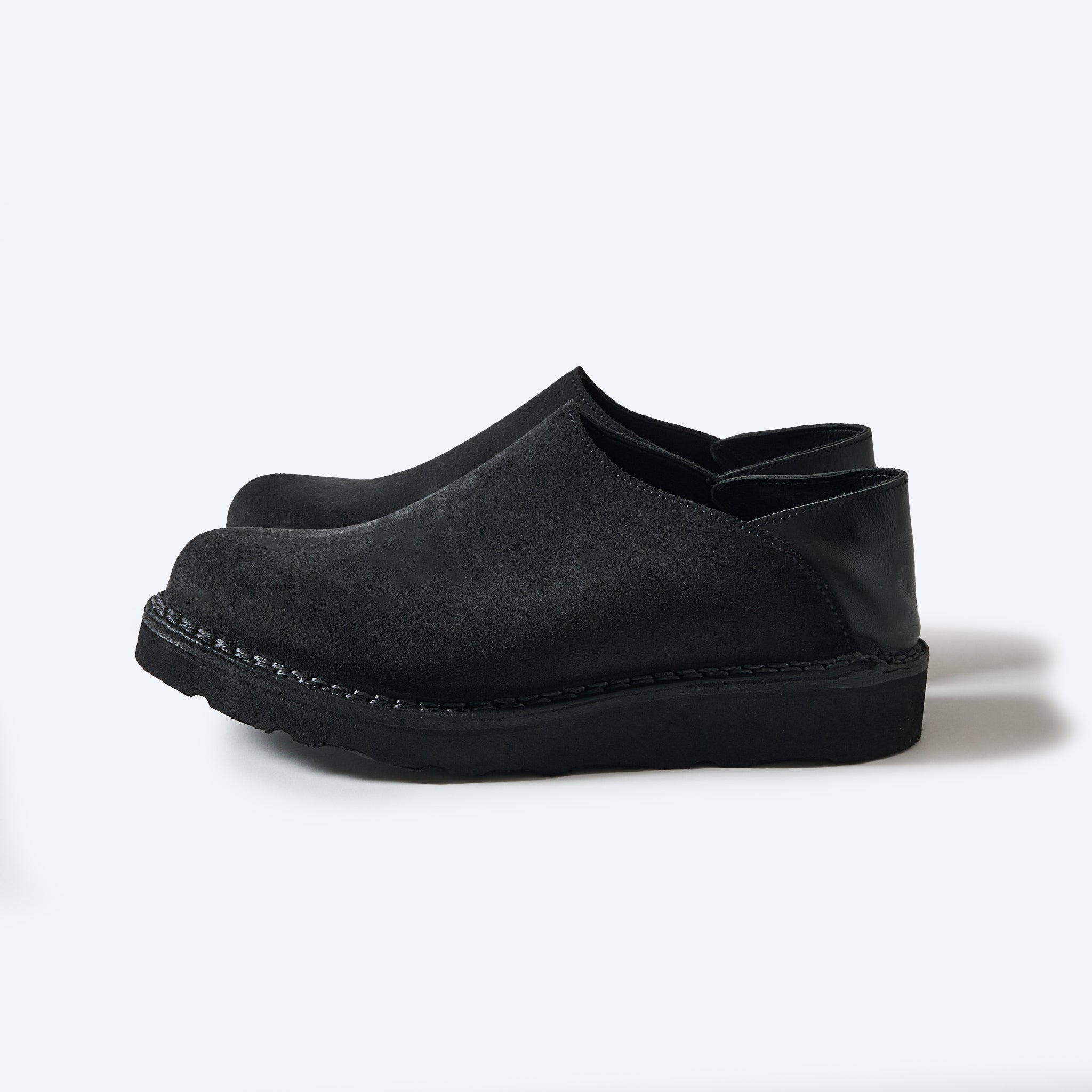 #VP1-CSL Vernacolo X Post O'Alls 2 way SABO : cow suede x leather black