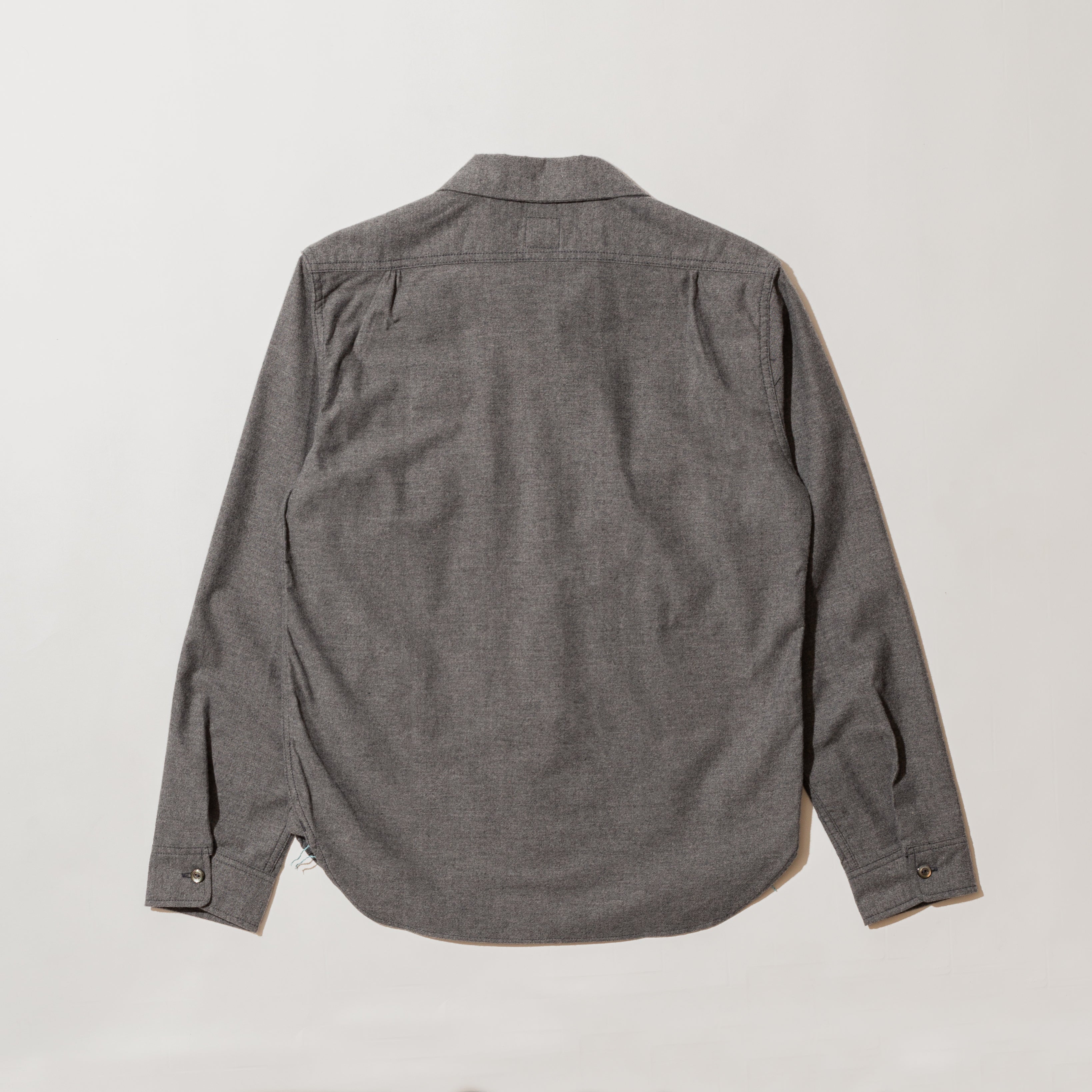 #2214 E-Z cruz Shirt SF2 : solid flannel lt grey heather