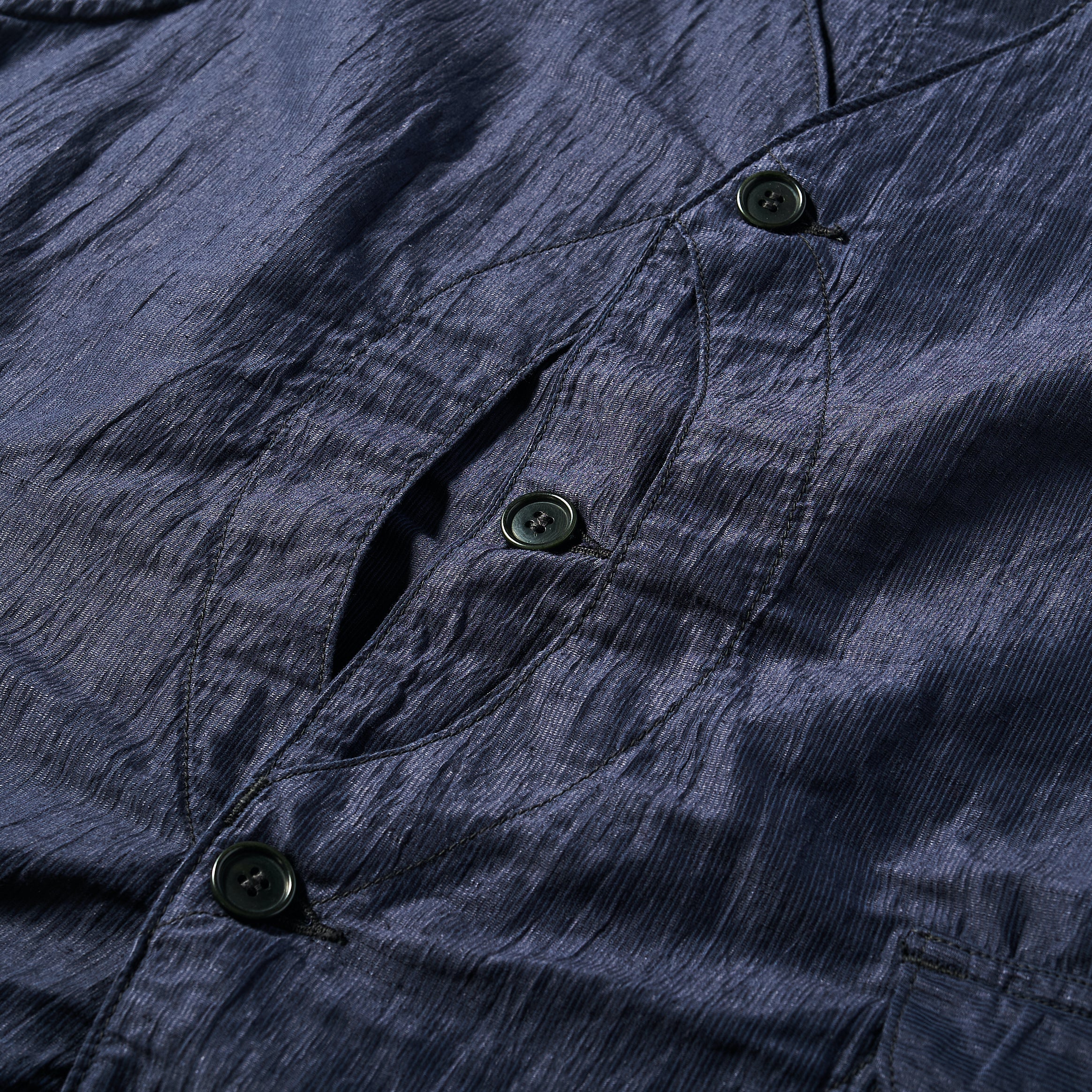 #1512 Royal Traveler CL2 : crinkle linen/cotton navy