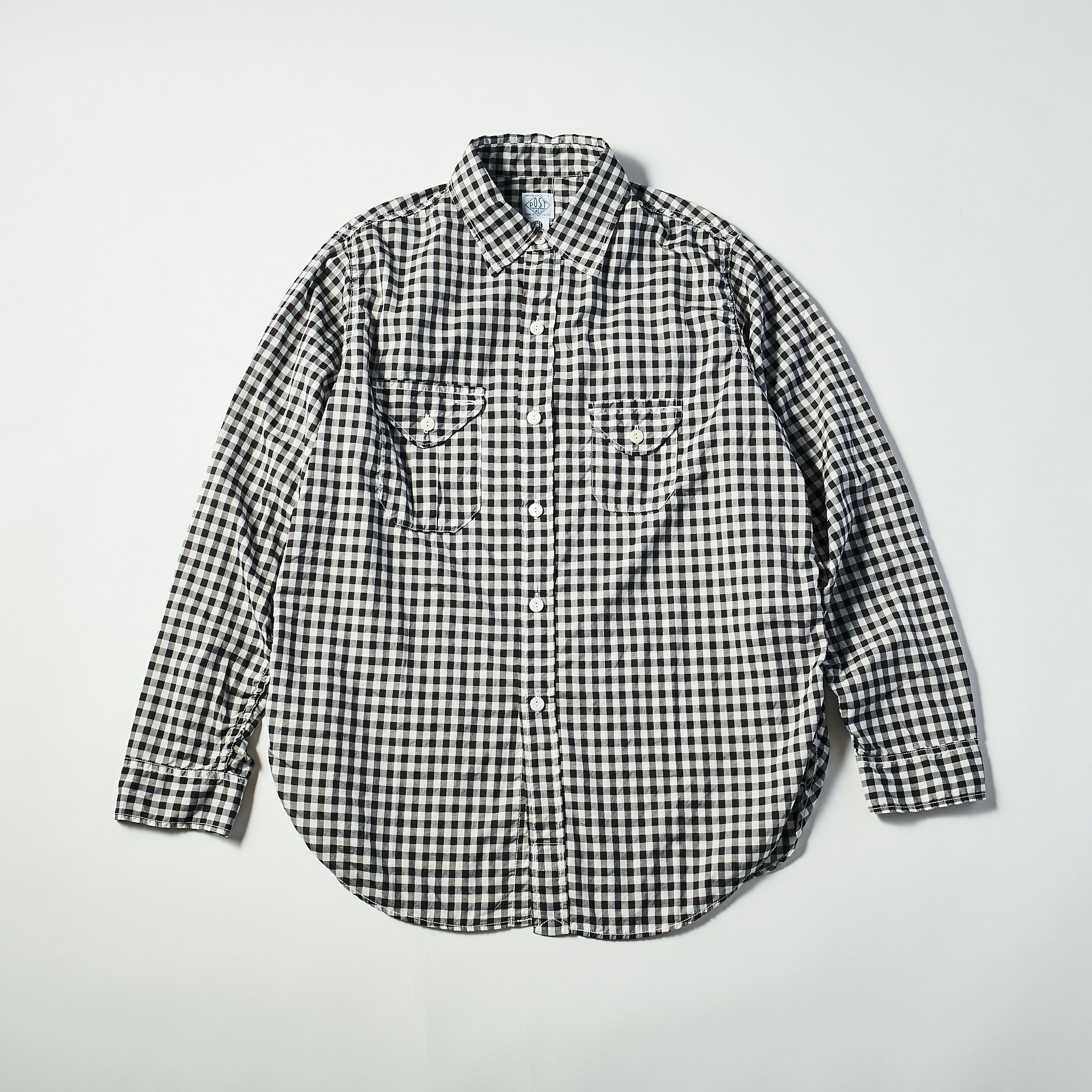 #1256 Cruzer Shirt 2 CB : cotton block check black/white