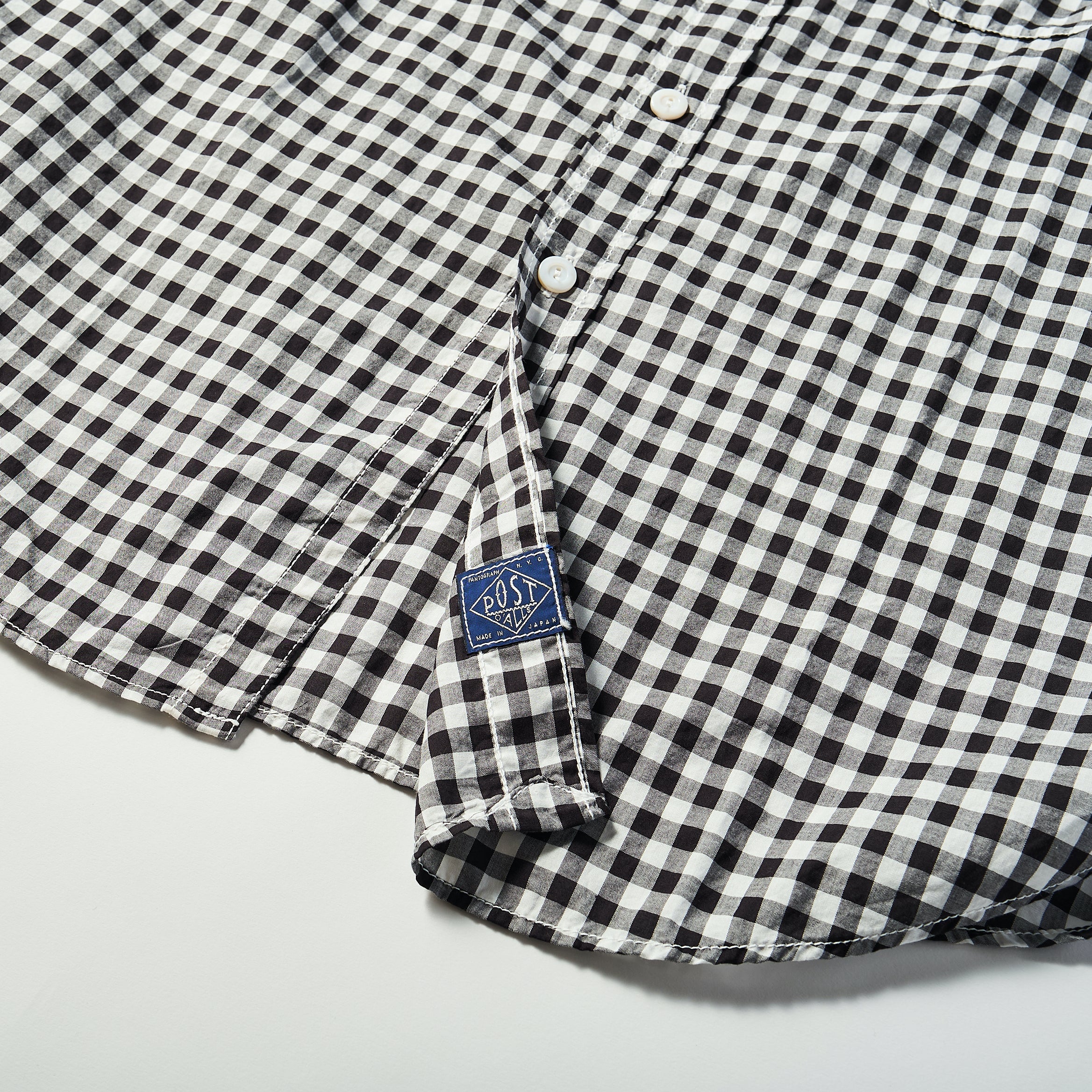 #1256 Cruzer Shirt 2 CB : cotton block check black/white