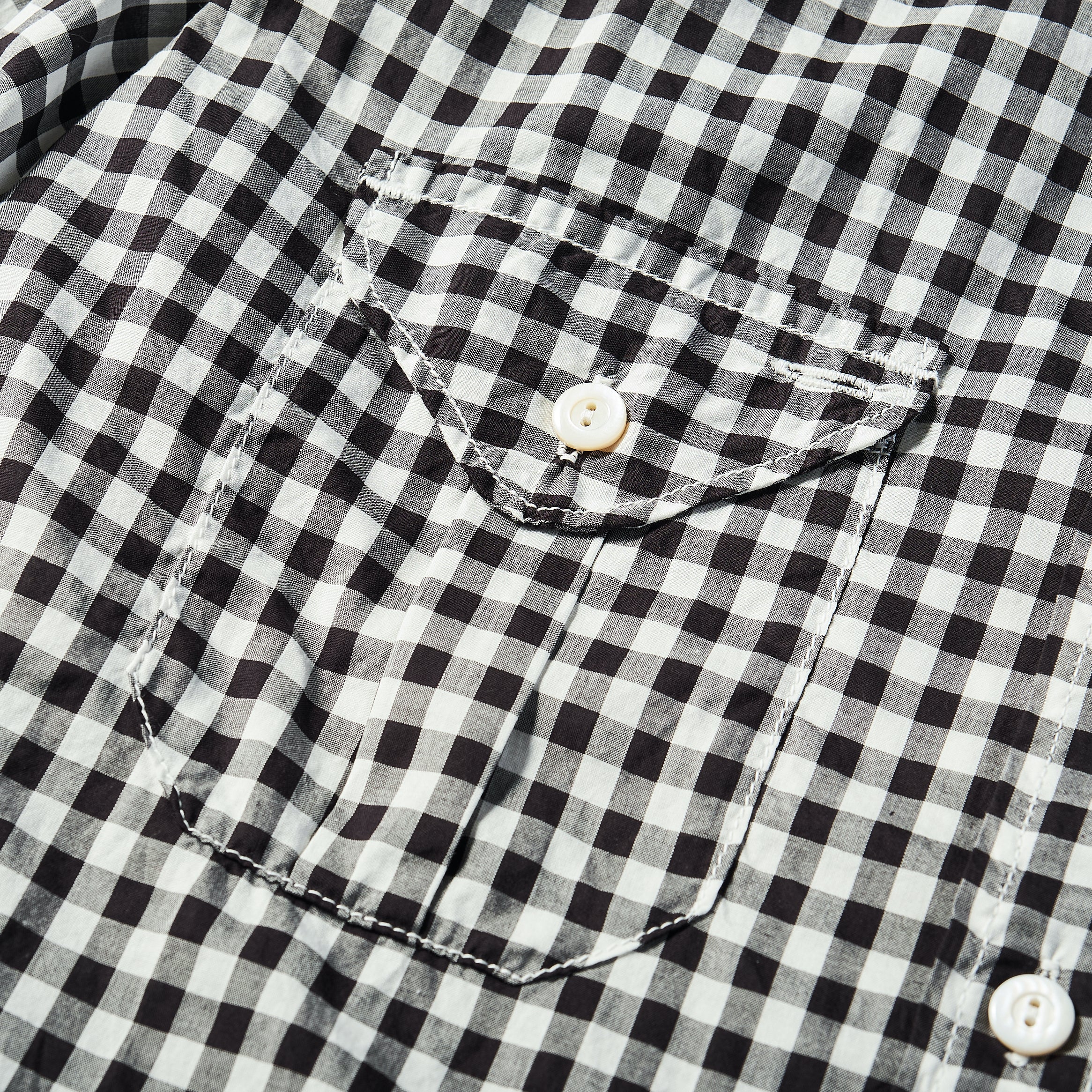 #1256 Cruzer Shirt 2 CB : cotton block check black/white