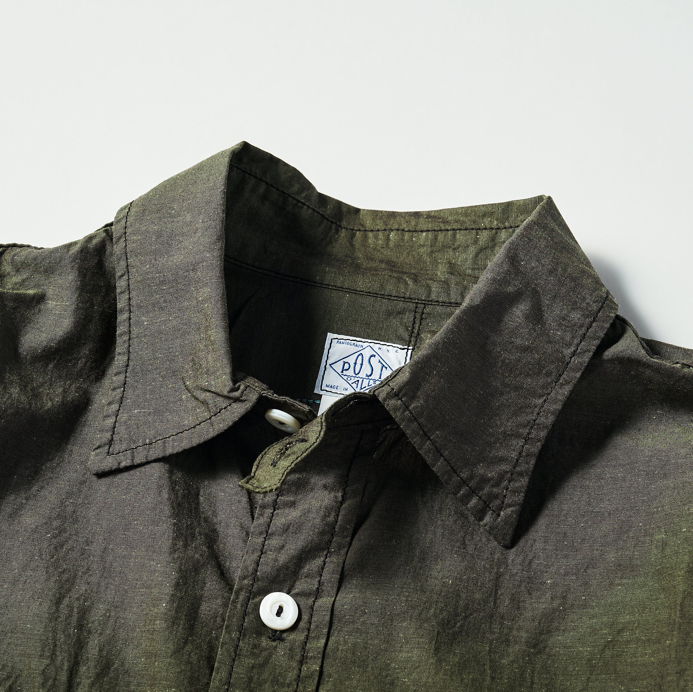 #1256 Cruzer Shirt 2 EE2 : cotton/linen end-on-end olive
