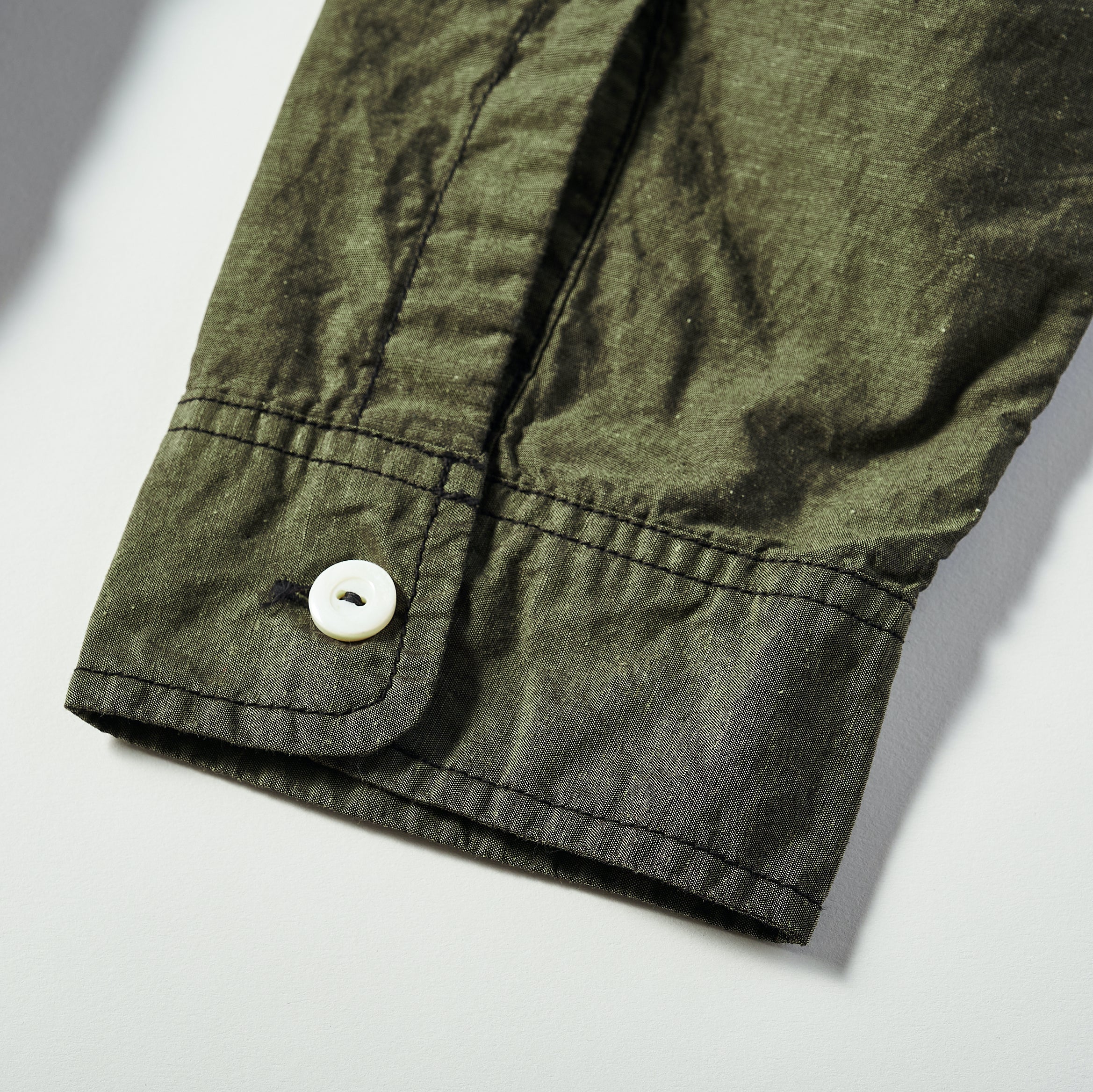 #1256 Cruzer Shirt 2 EE2 : cotton/linen end-on-end olive