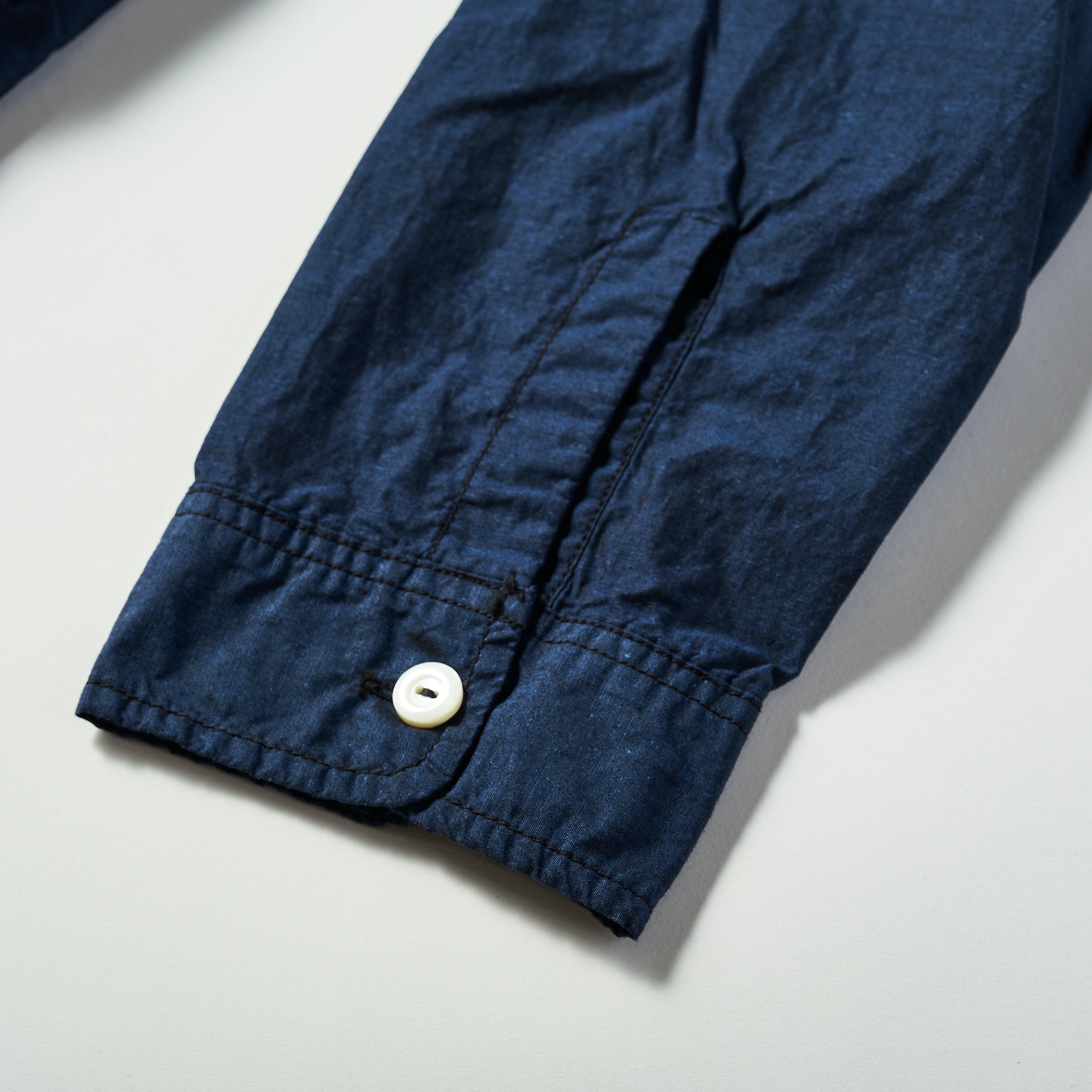 #1256 Cruzer Shirt 2 EE1 : cotton/linen end-on-end dark blue