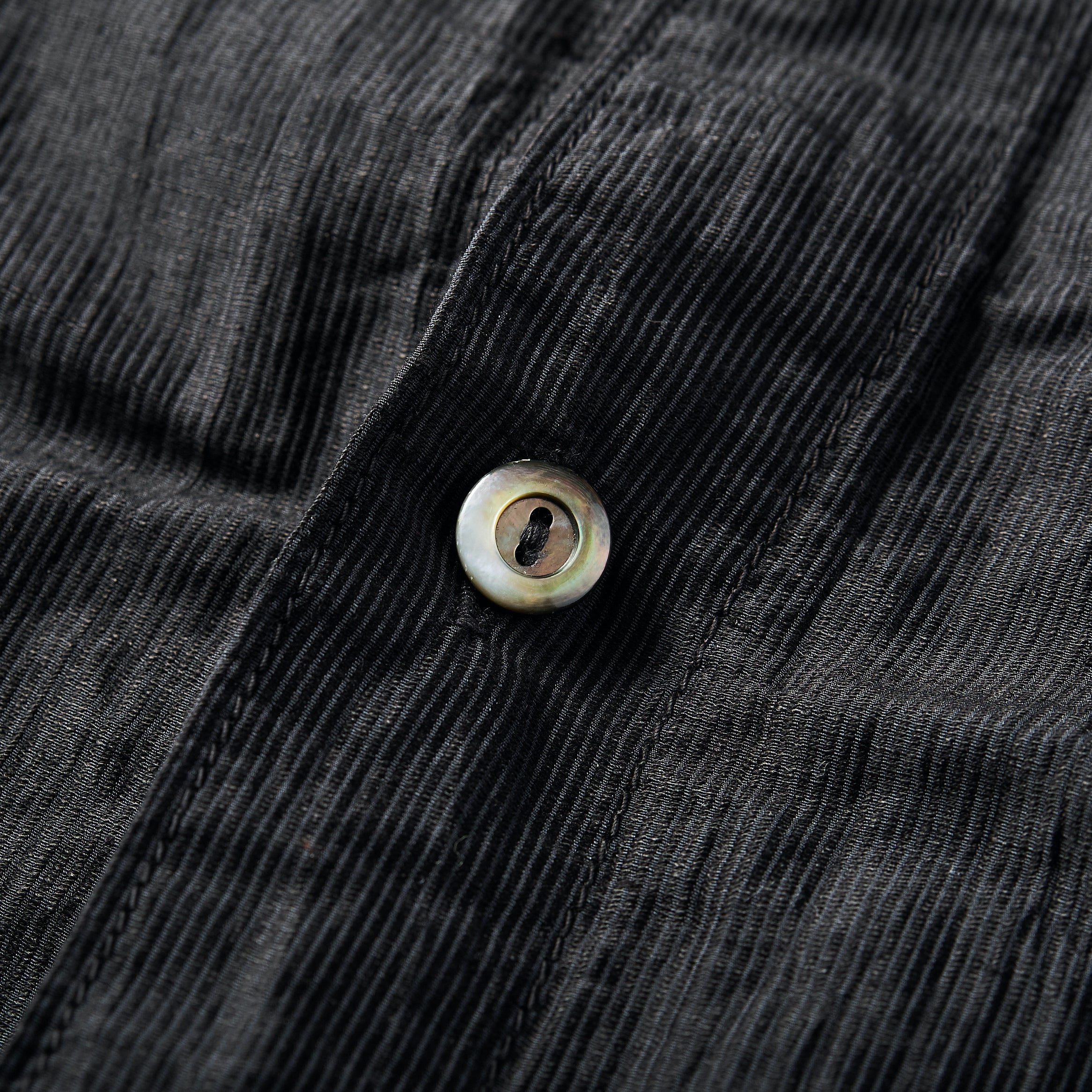 #2219S C-POST DV2 S/S CL1 : crinkle linen/cotton charcoal