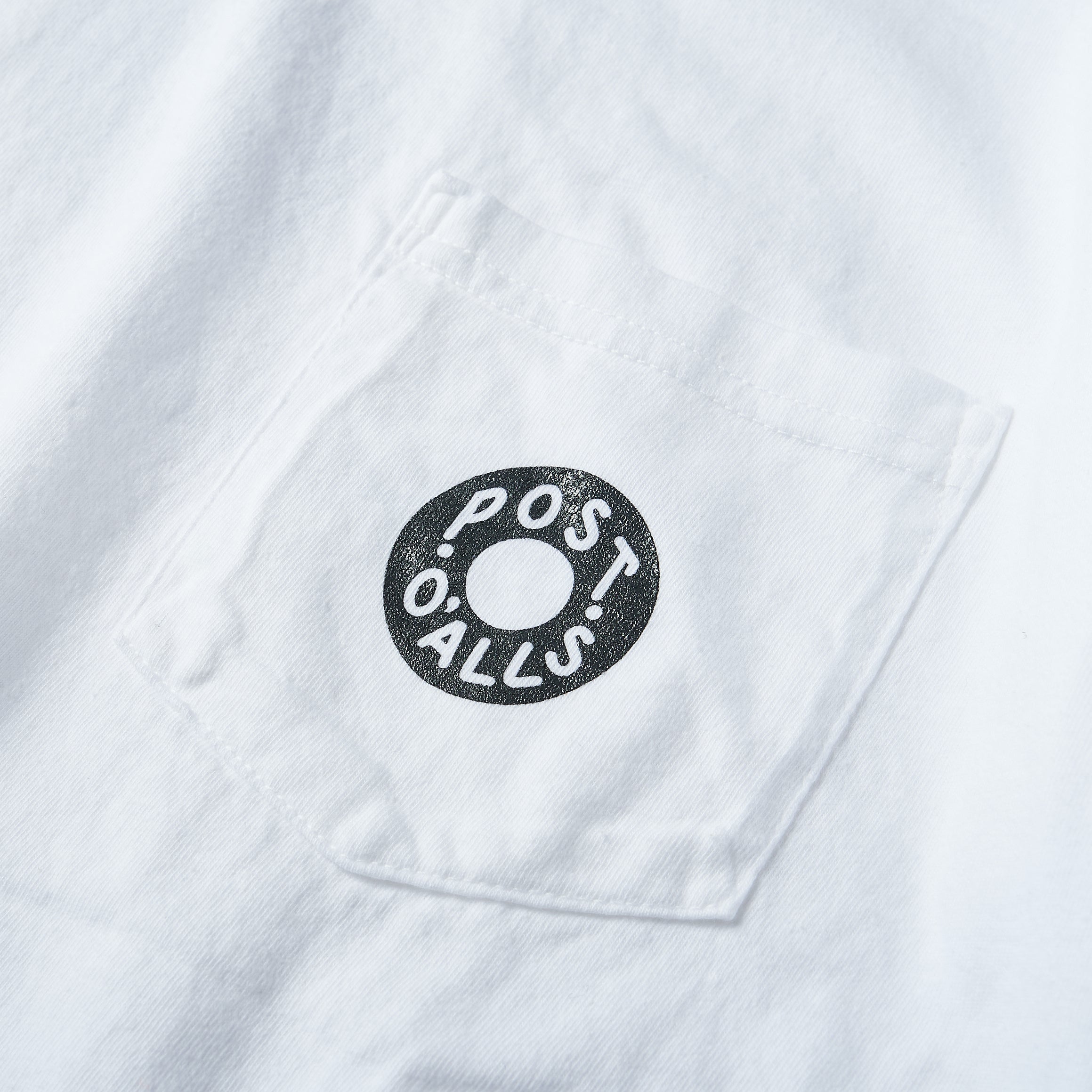 #3005 ESS pocket Tee B1 : pigment dyed cotton jersey white x grey
