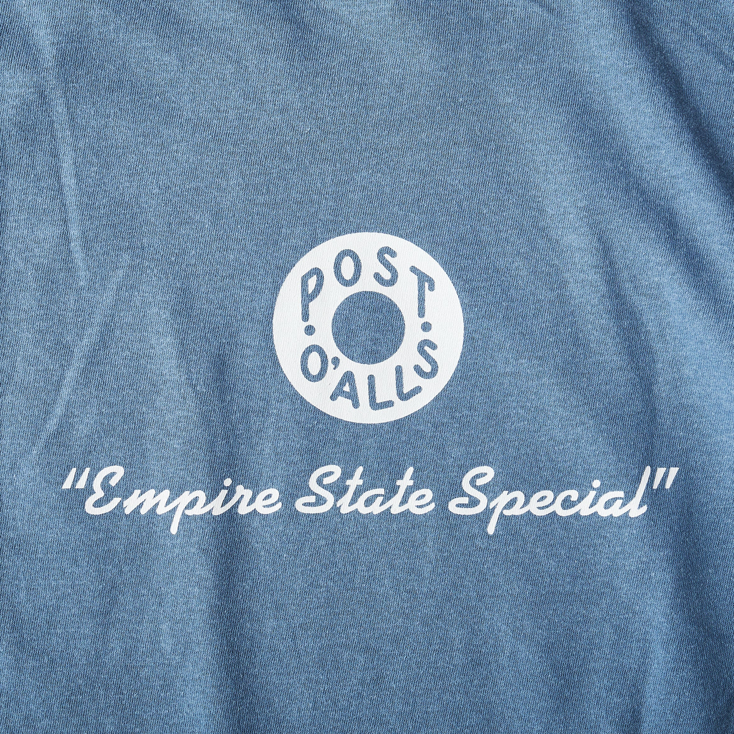 #3005 ESS pocket Tee B3 : pigment dyed cotton jersey blue x white