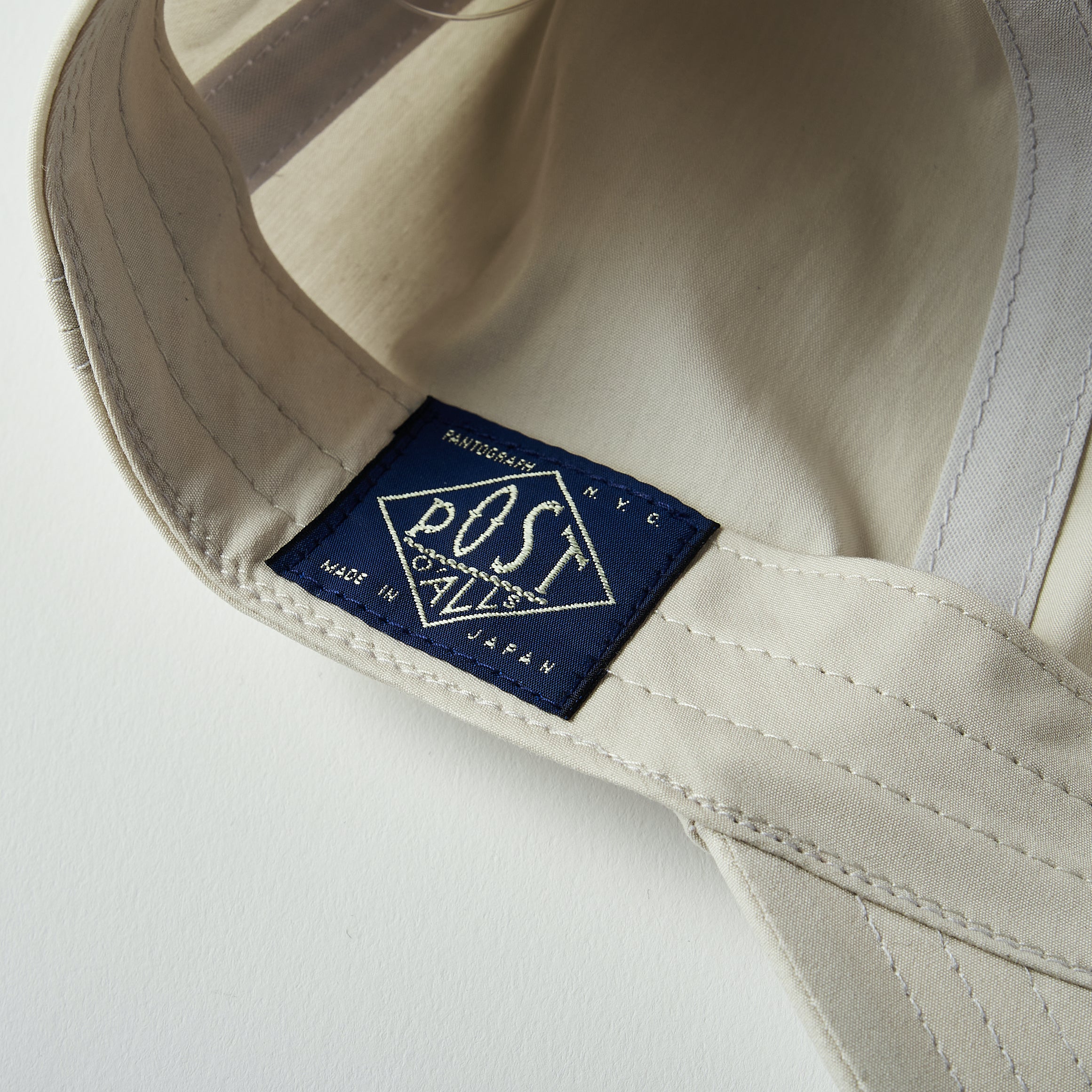 #3903 POST Ball Cap CN1 : cotton/nylon poplin stone