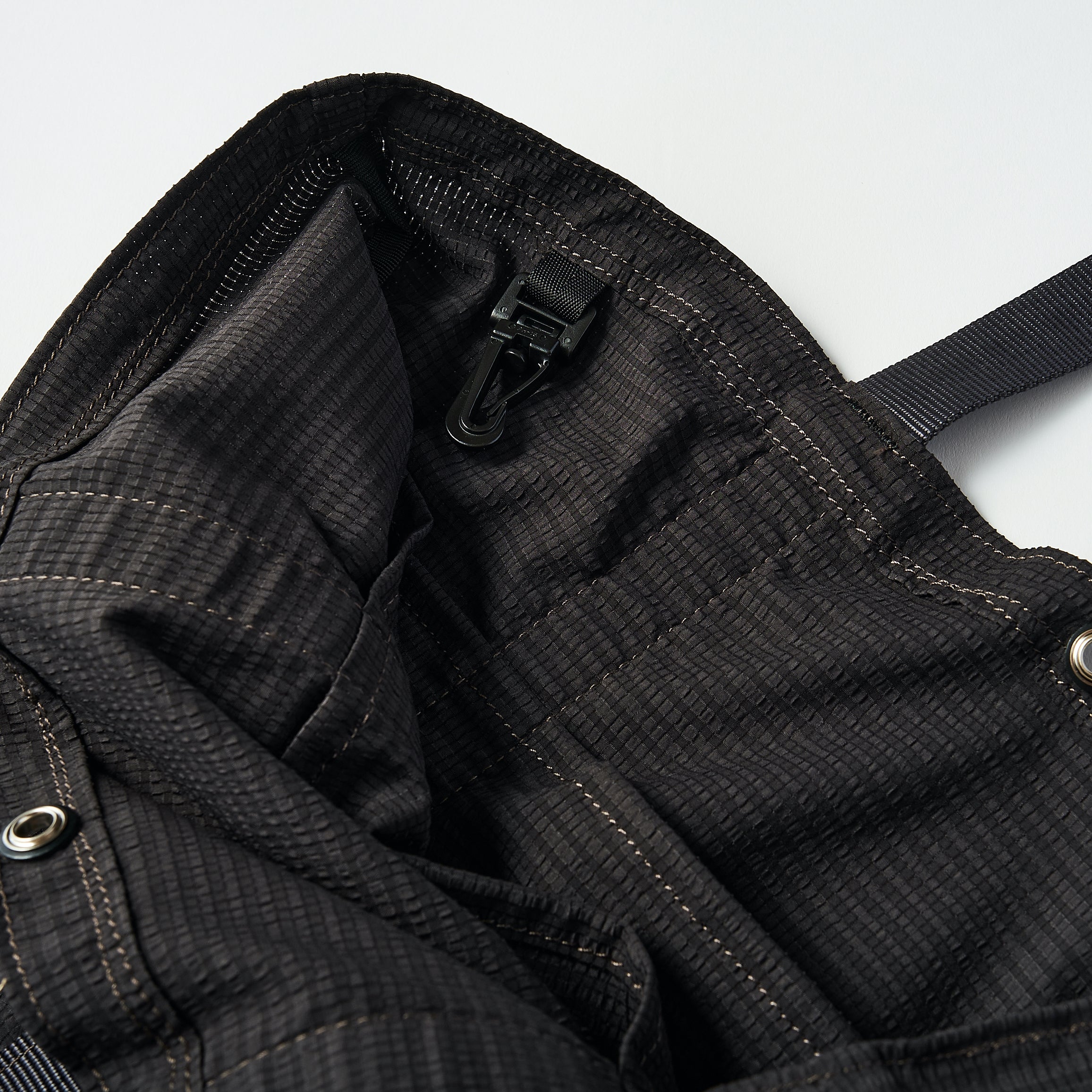 #3901 POS-TOTE PS1 : poly mesh seersucker charcoal