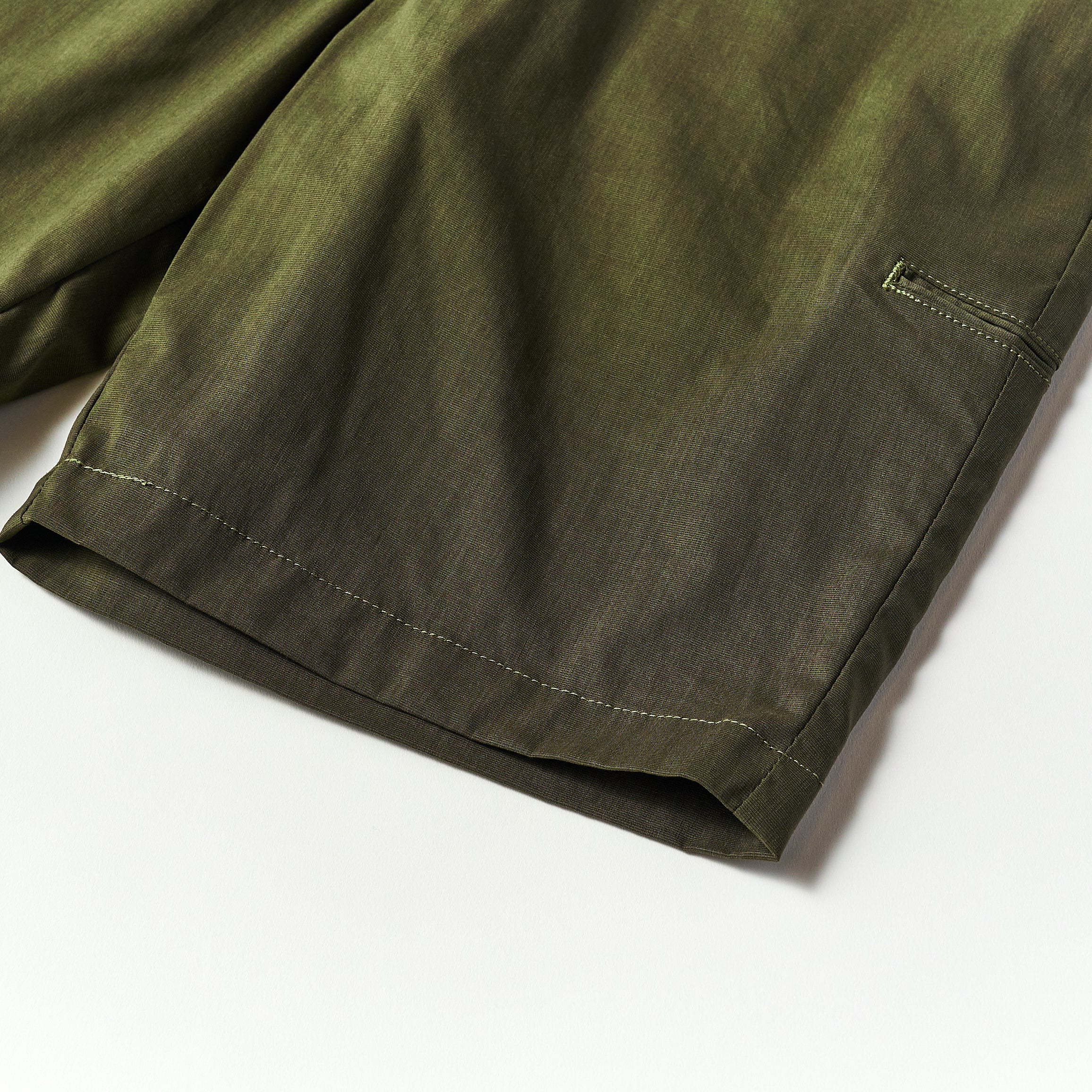 #2321S Citi - Cruz Shorts LP2 : linen/poly heather olive