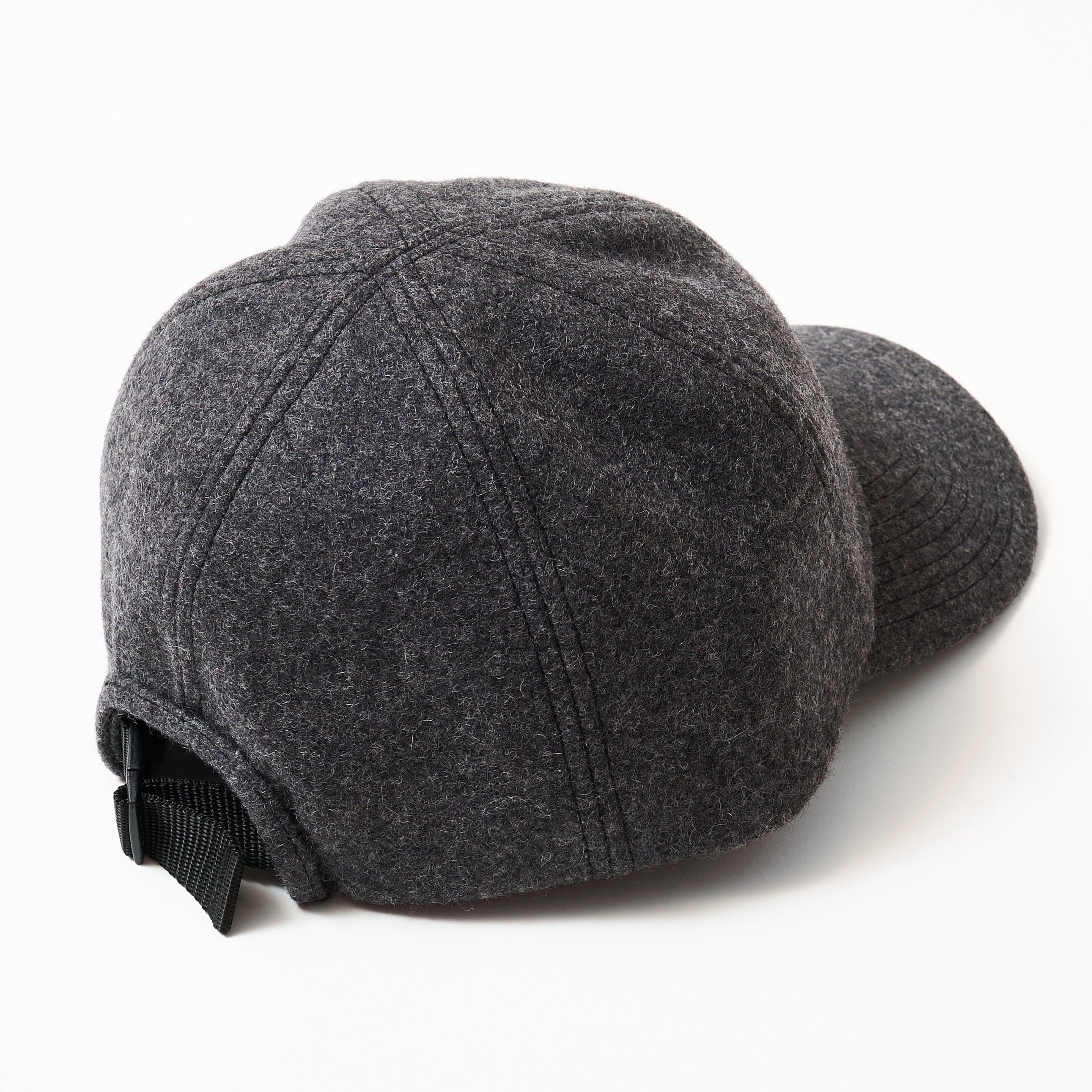 #3903 POST Ball Cap WM1 : wool melton charcoal