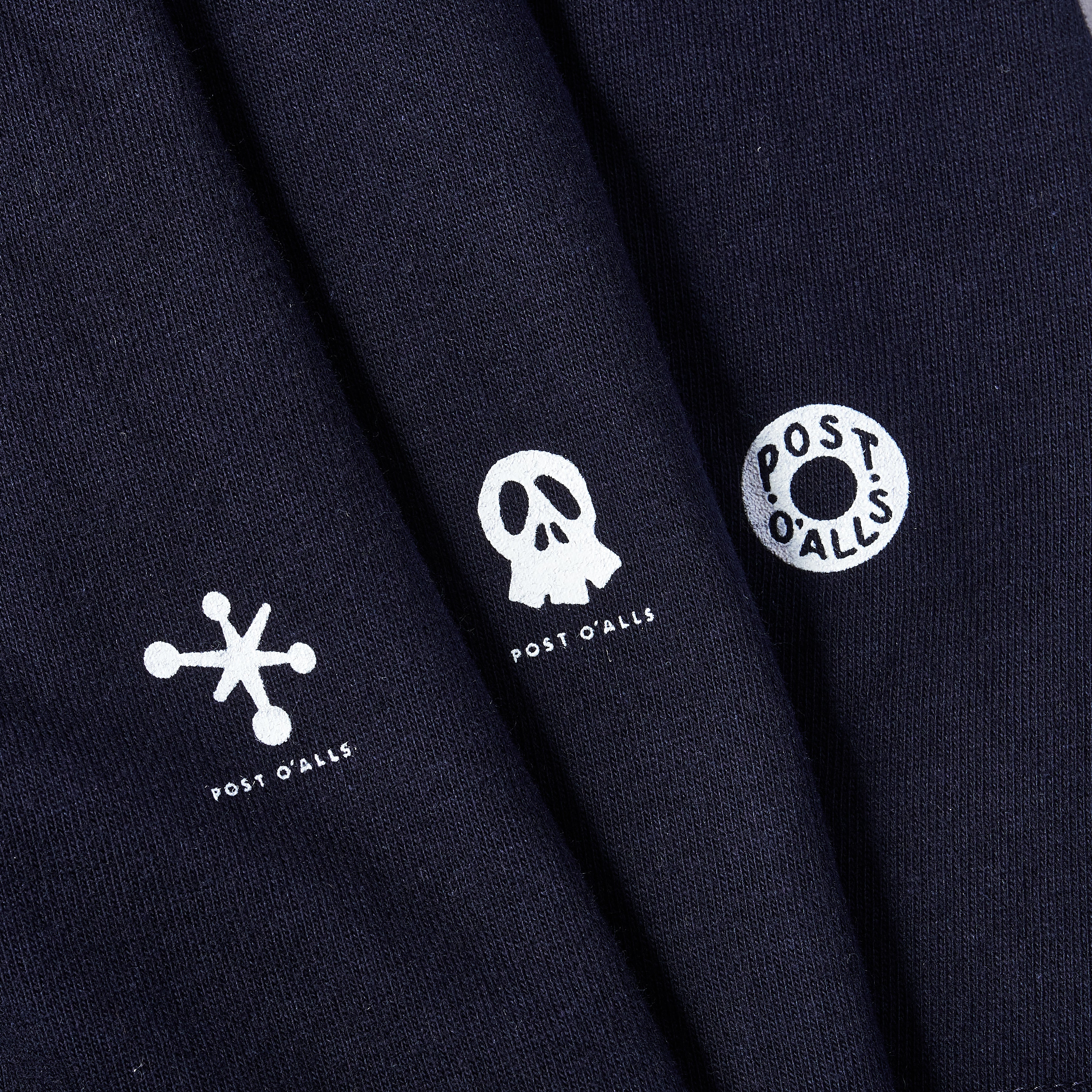 Crew neck 3pack tee Ver.2 (3PT2-NV) : navy (Shop Special)
