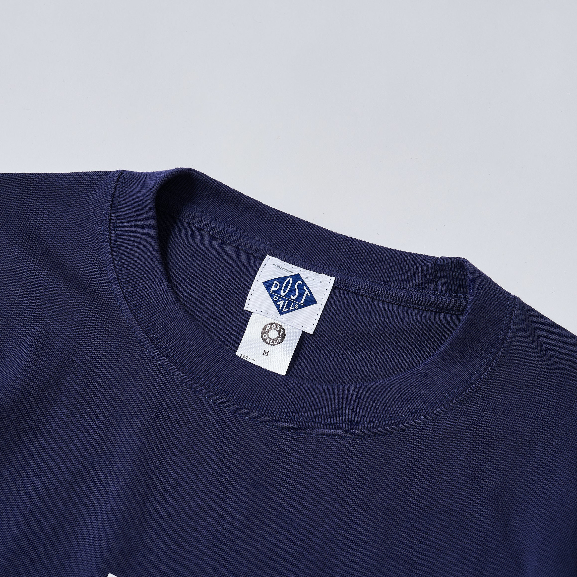 #3007 PO Logo Tee : indigo x white