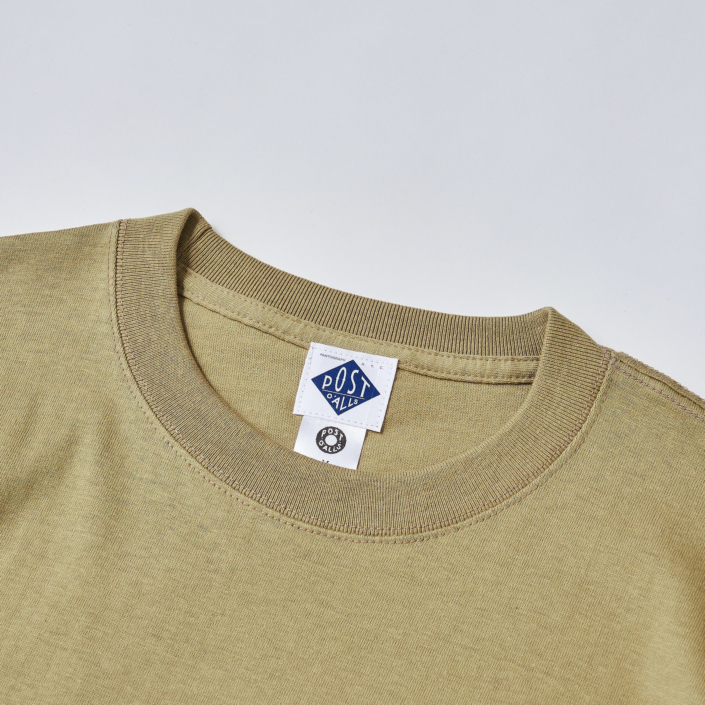 #3007 PO Logo Tee : sand x white